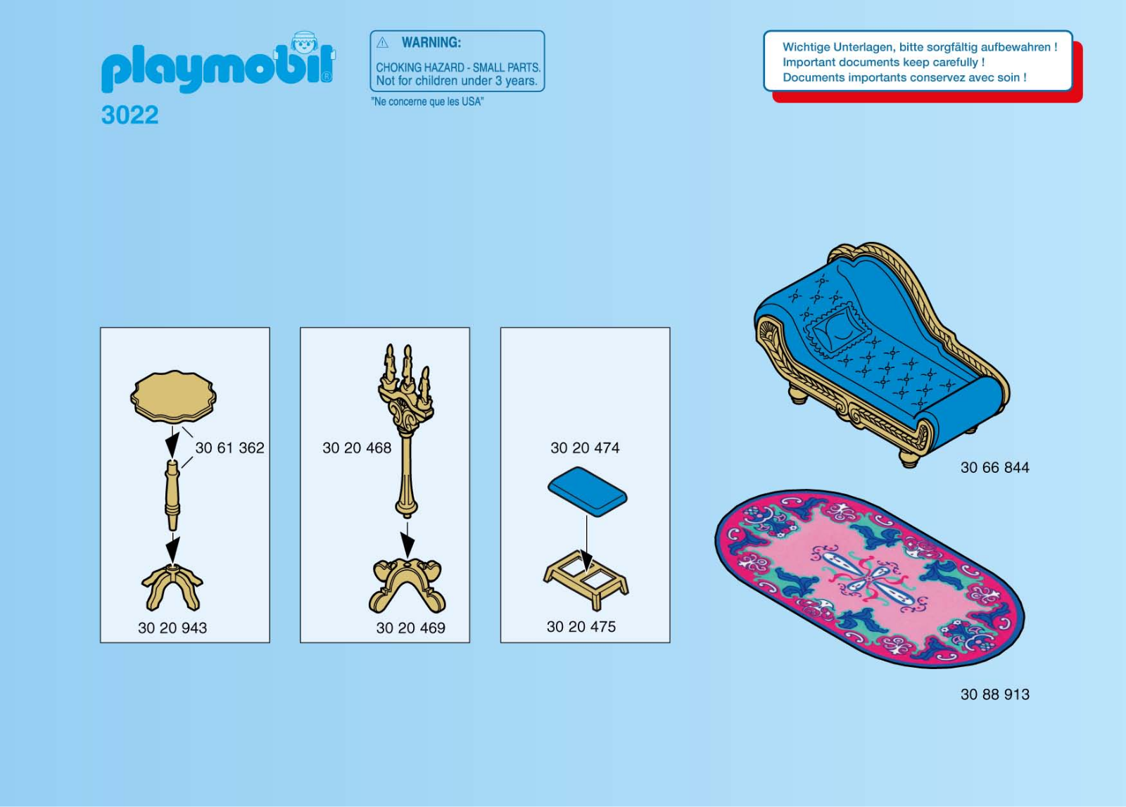 Playmobil 3022 Instructions