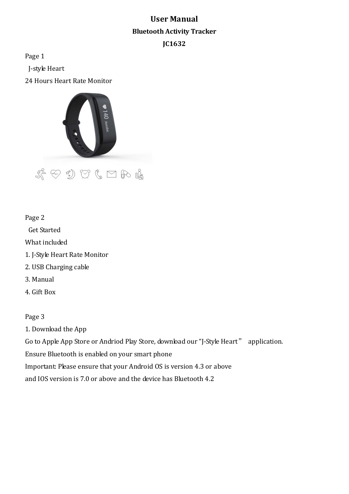 Joint Chinese JC1632 User Manual