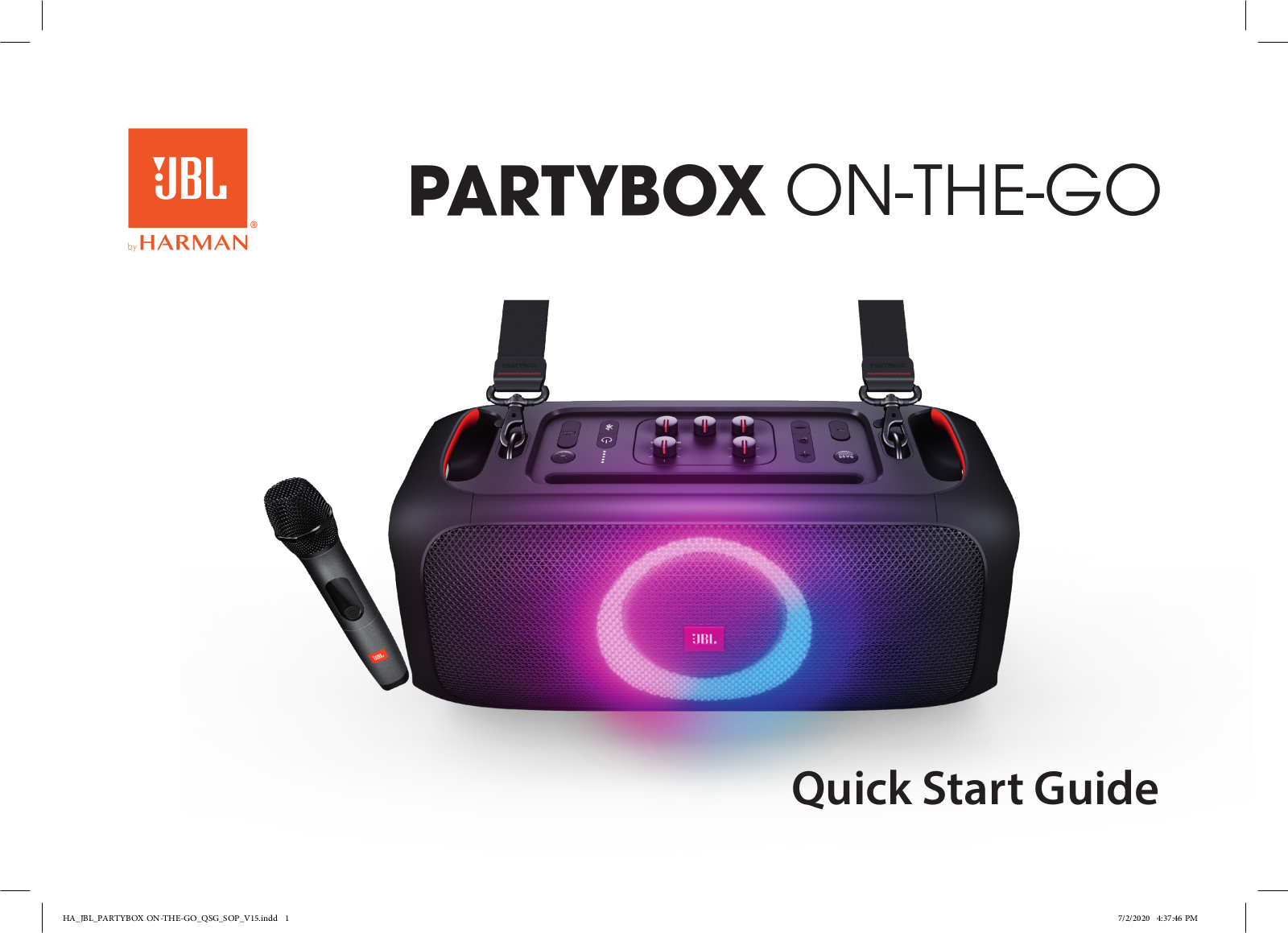 JBL PARTYBOX ON-THE-GO Quick Start Guide