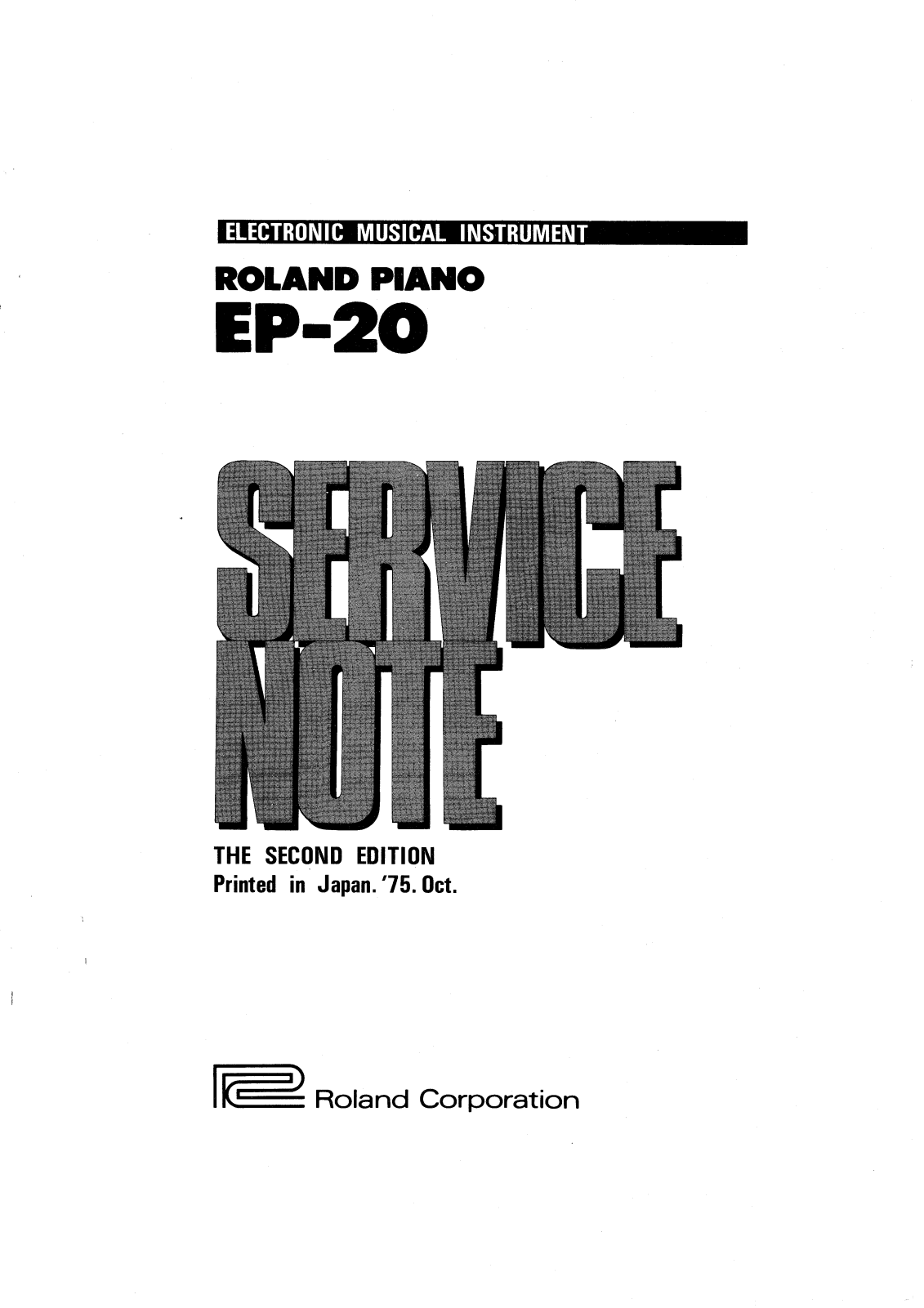 Roland EP-20 Schematic