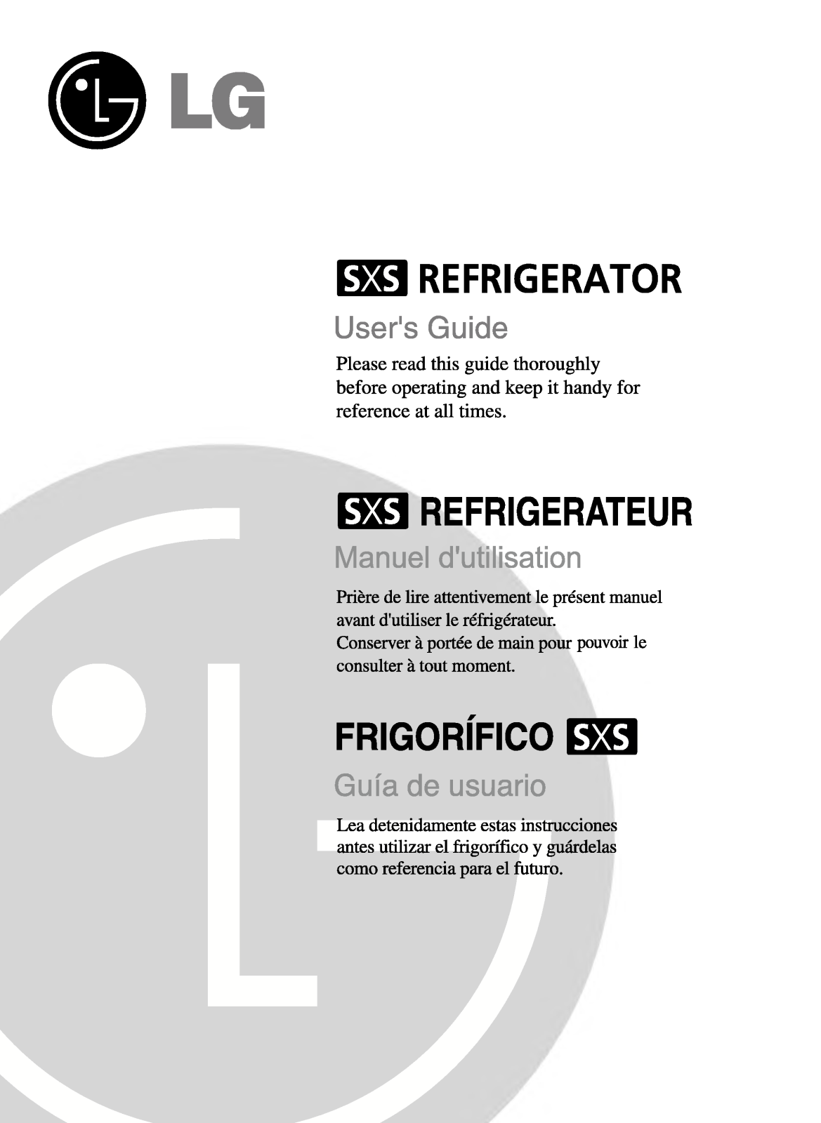 Lg GR-B207DBC User Manual