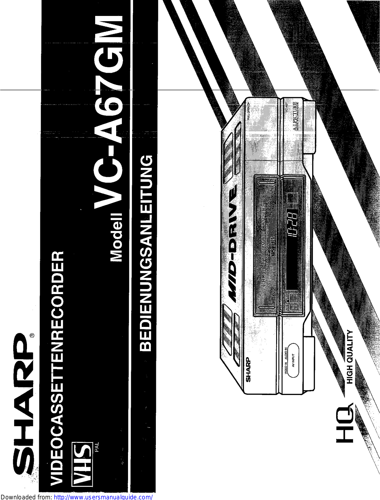 SHARP VC-A67GM User Manual