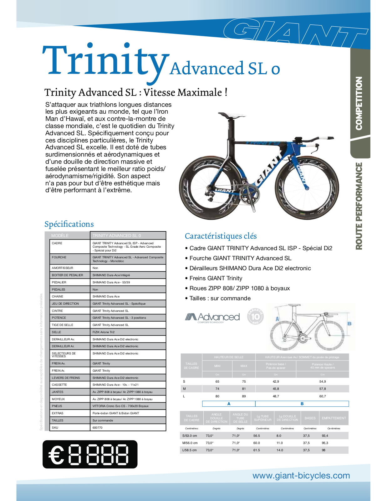 GIANT TRINITY ADVANCED SL 0 User Manual