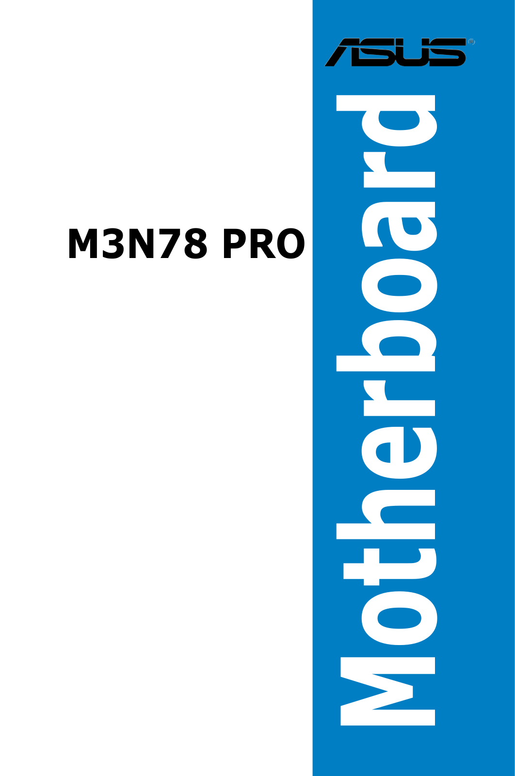 Asus M3N78 PRO User Manual