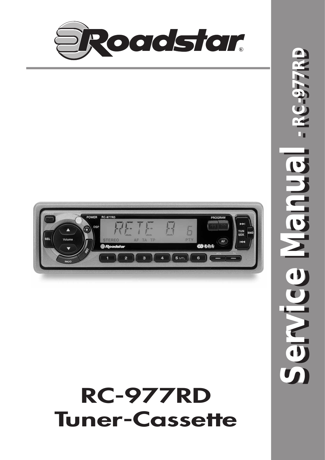 ROADSTAR RC-977RD Service Manual