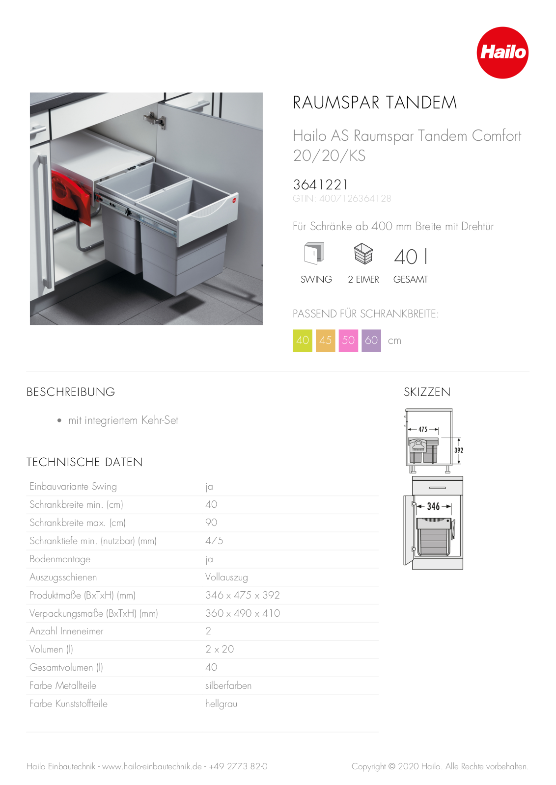 Hailo 3641221 User Manual