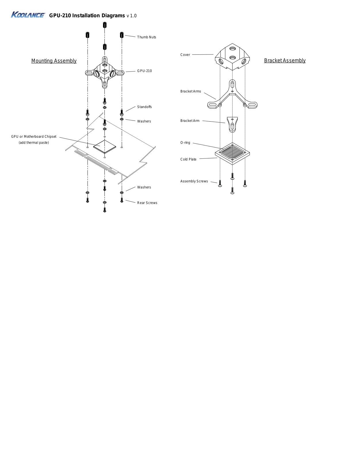 Koolance GPU-210 User Manual