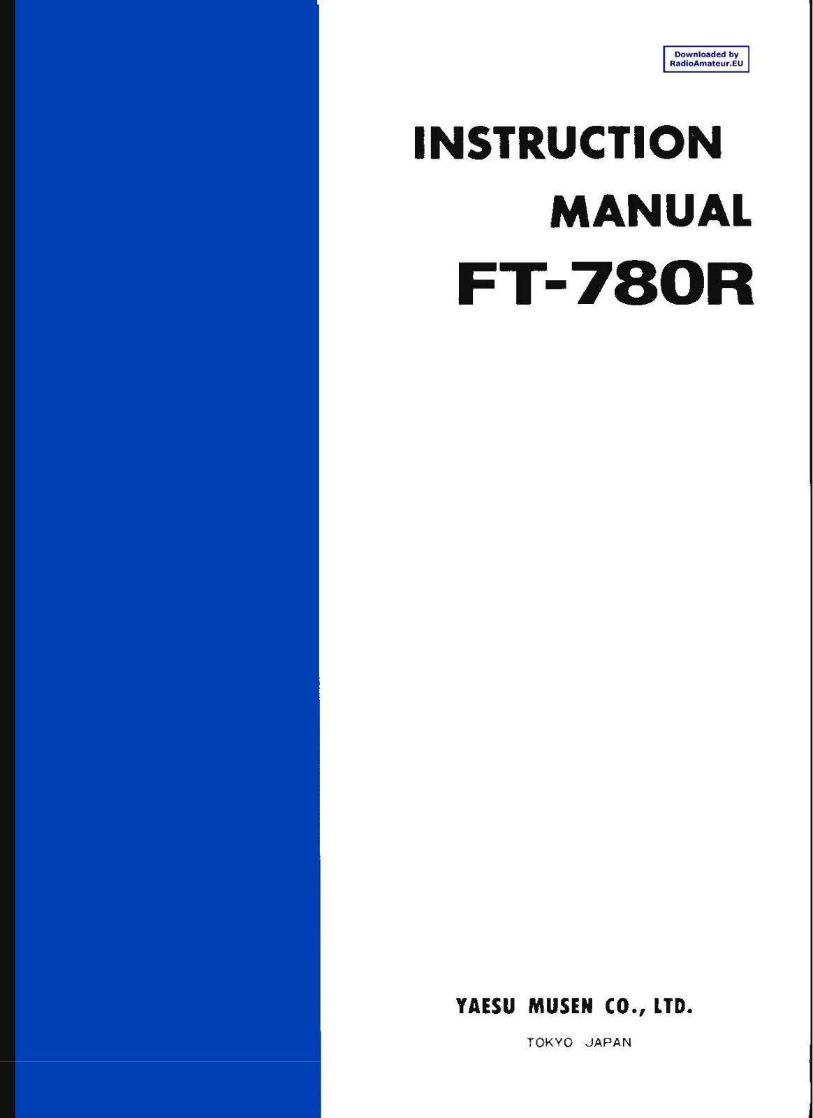 Yaesu FT780R User Manual
