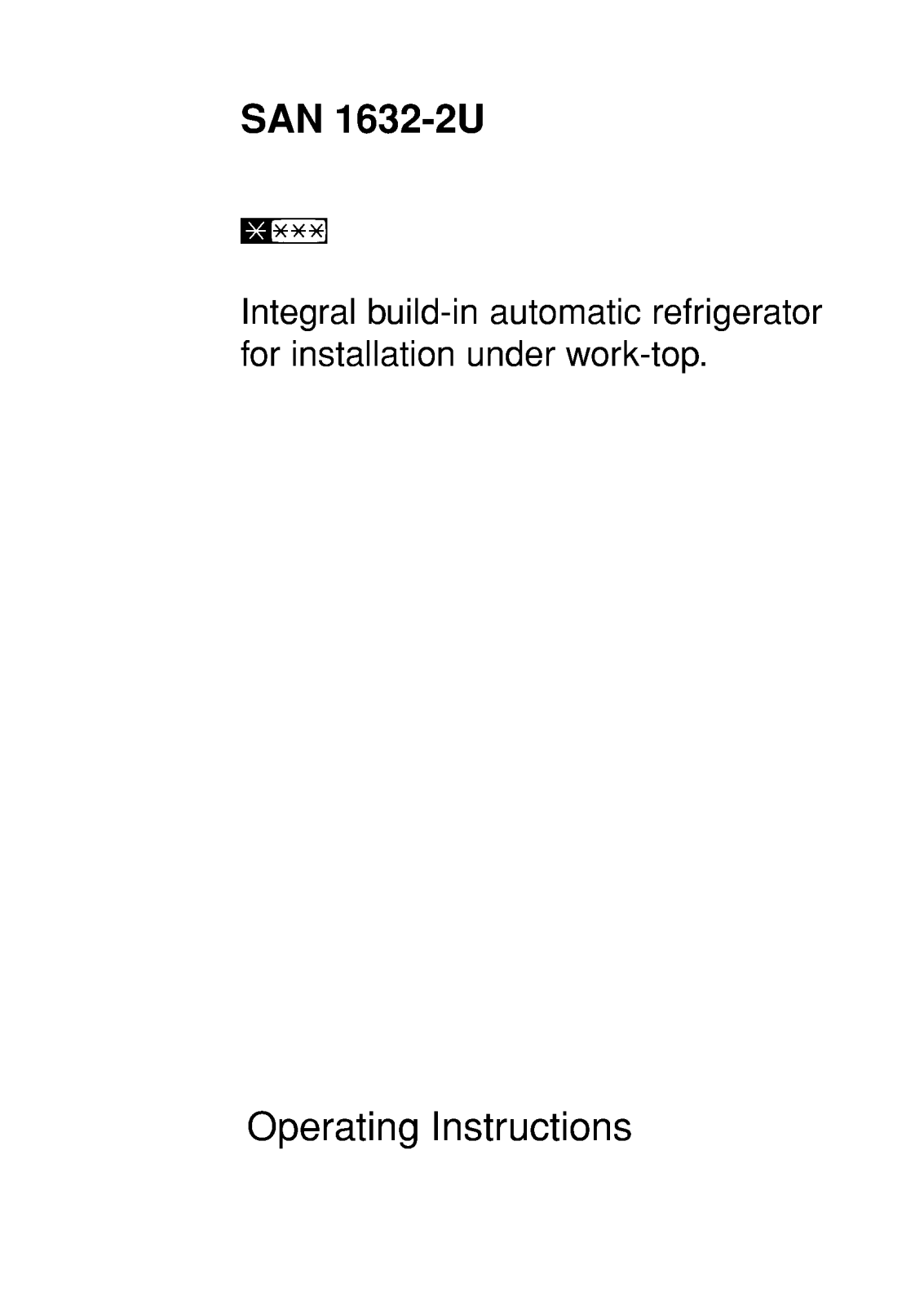 AEG-Electrolux S1632IU, S1632-1U User Manual