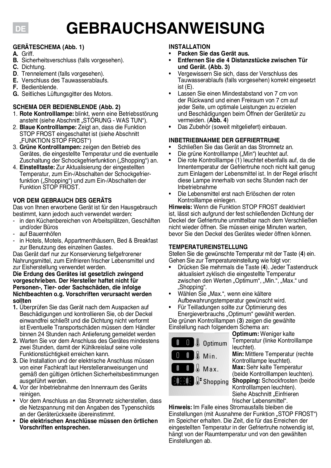 Bauknecht GTE 405, GTE 335 User Manual