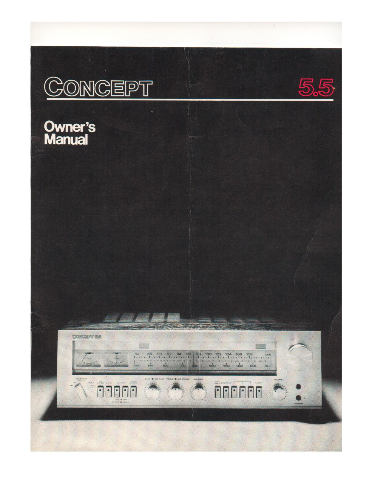 Concertone 5.5 Owners manual