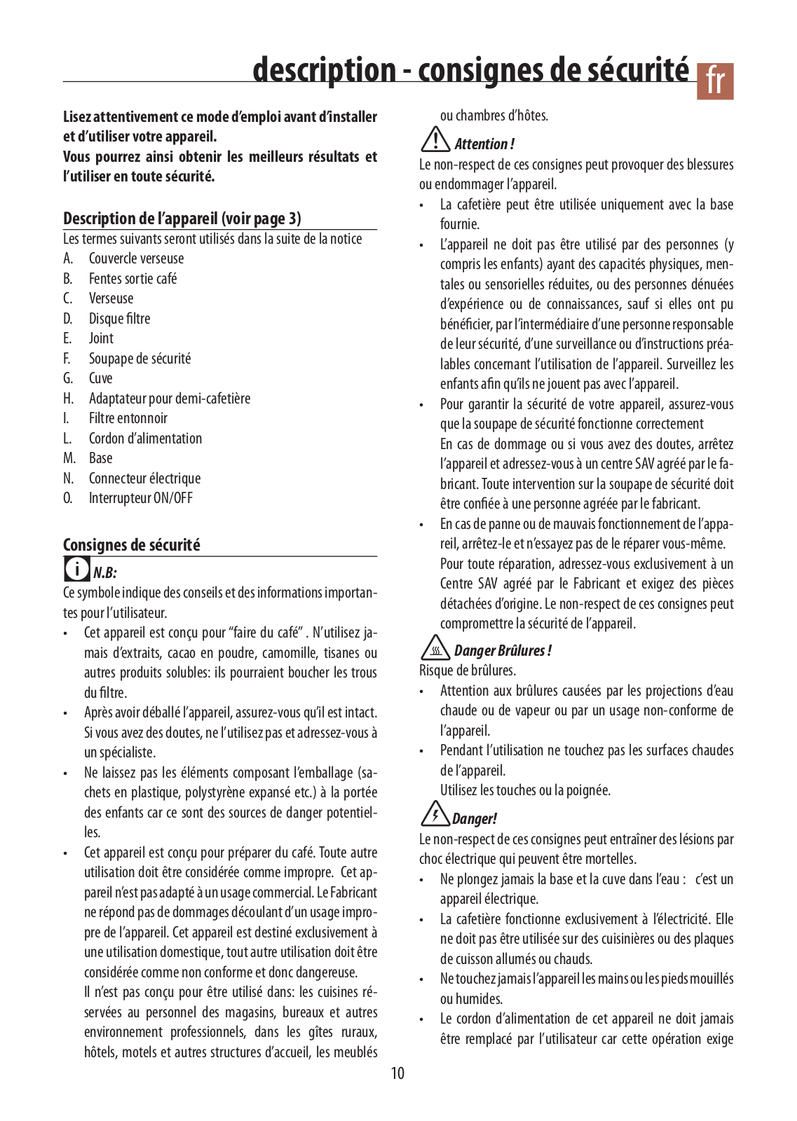 Delonghi EMKM6.B, EMKM4.B Instruction manuals