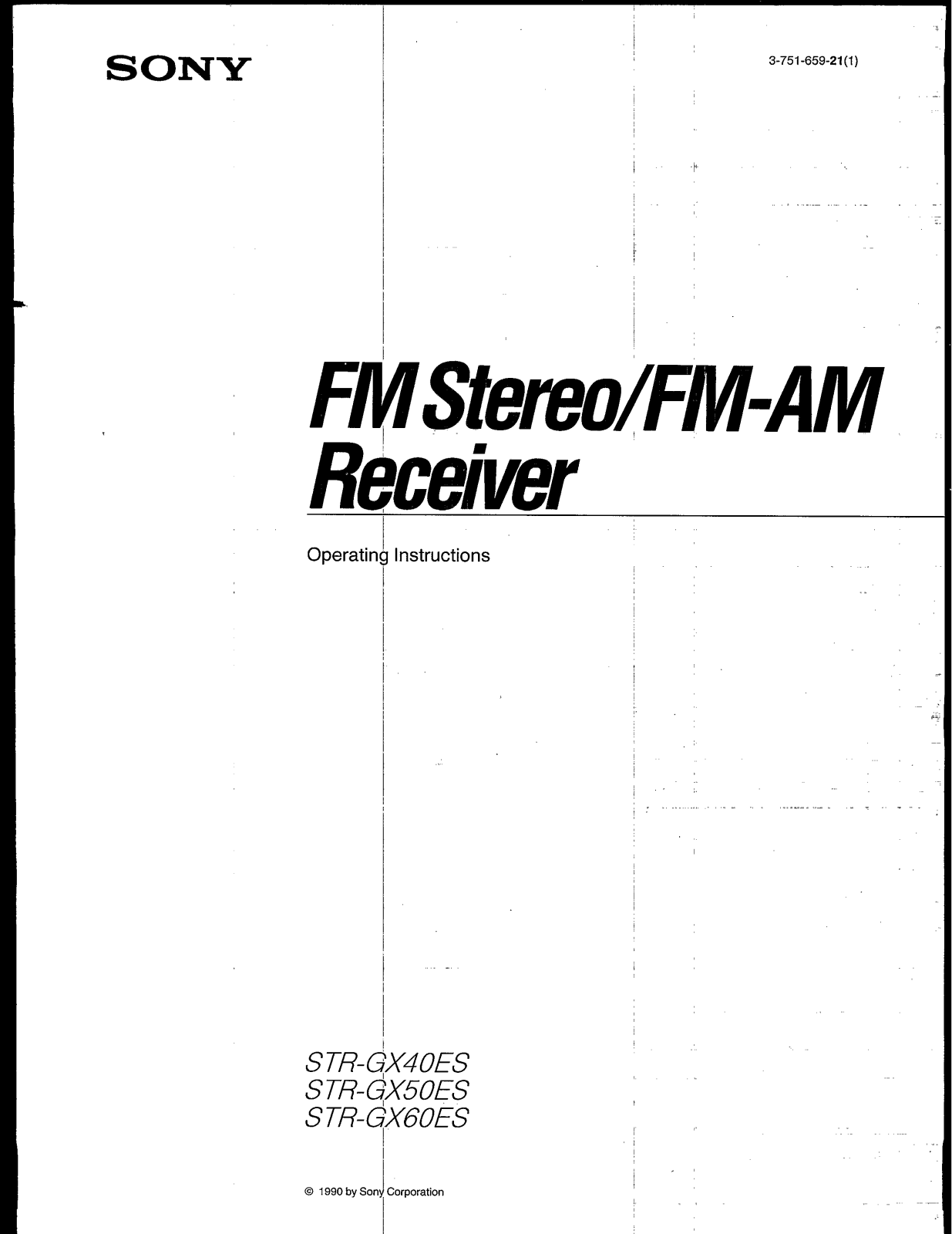 Sony ST-RGX40ES User Manual