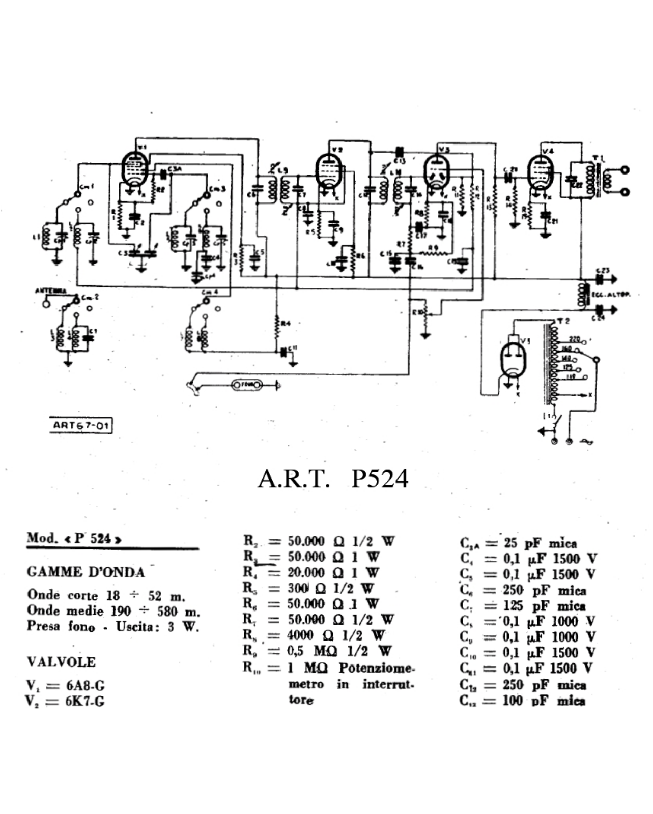ART p524 schematic - ManualMachine.com