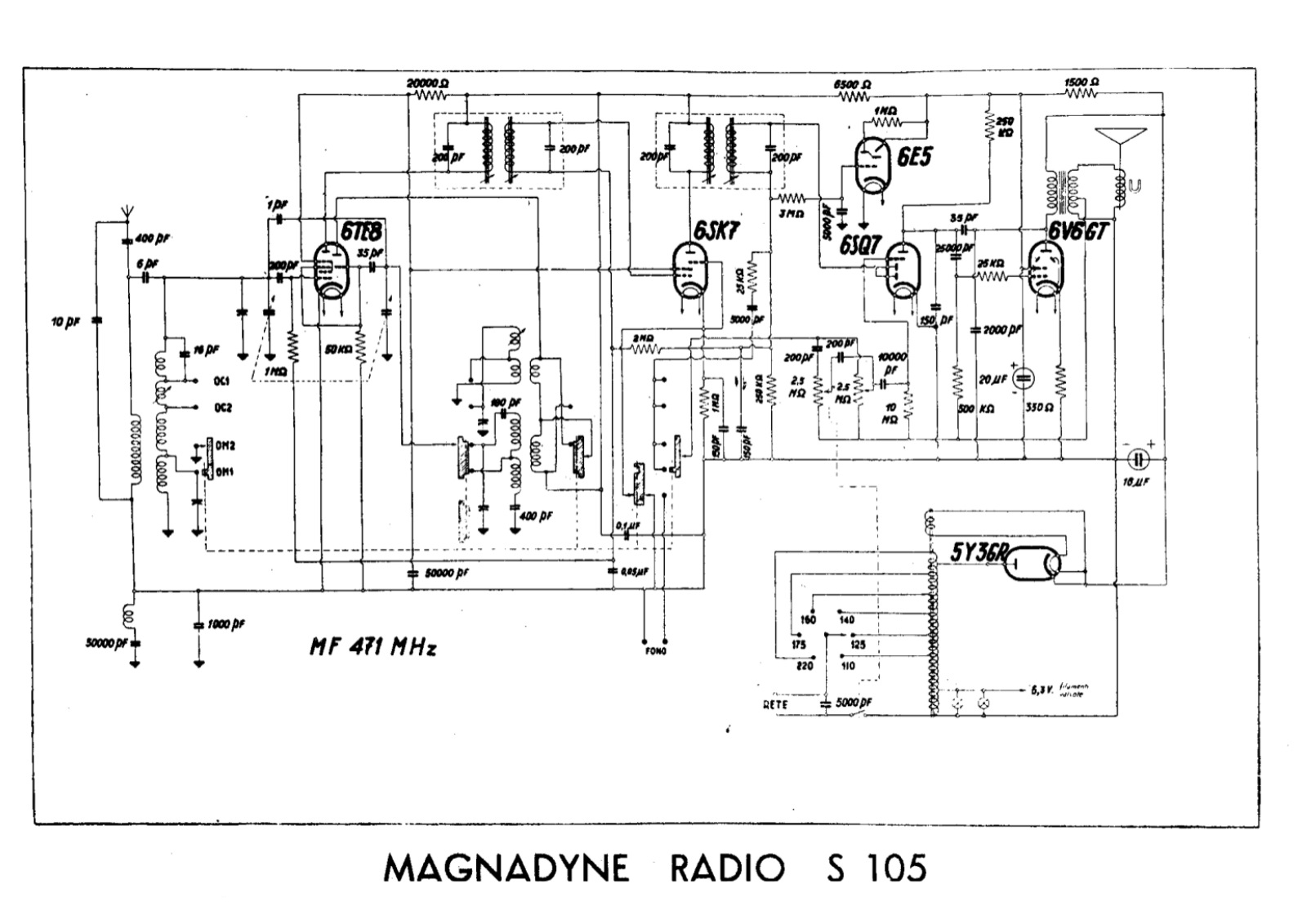 Magnadyne s105 schematic