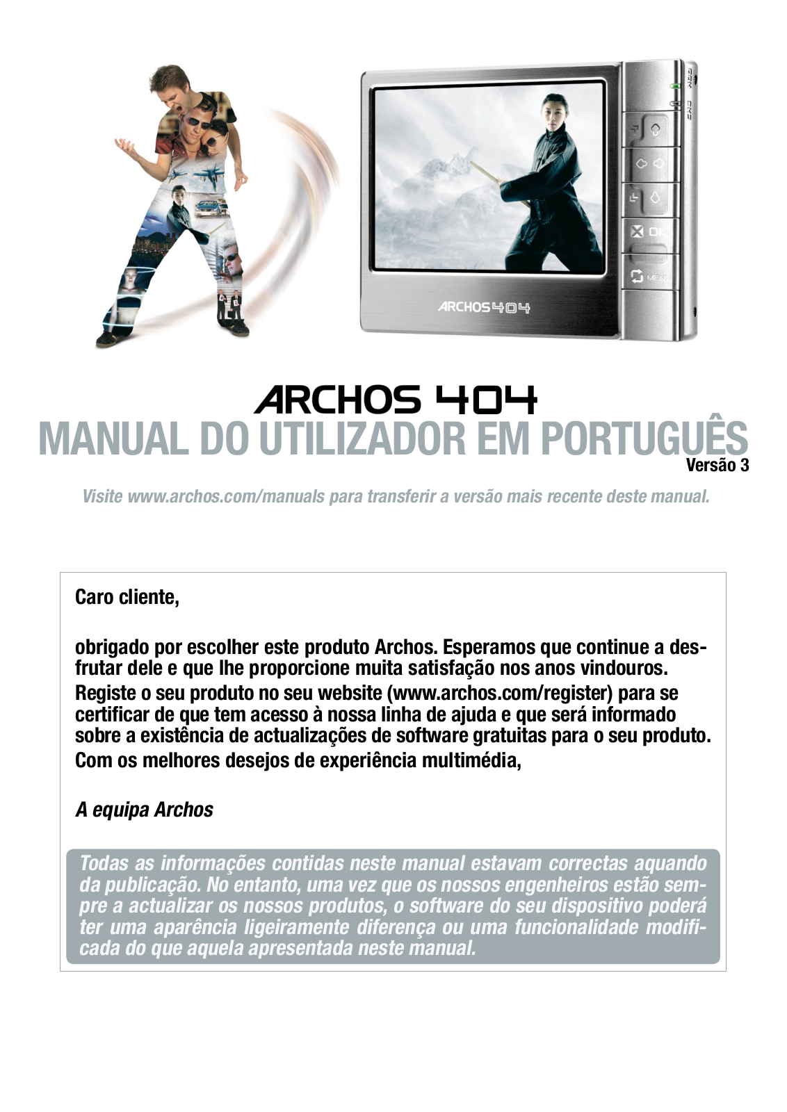 Archos 404 User Manual