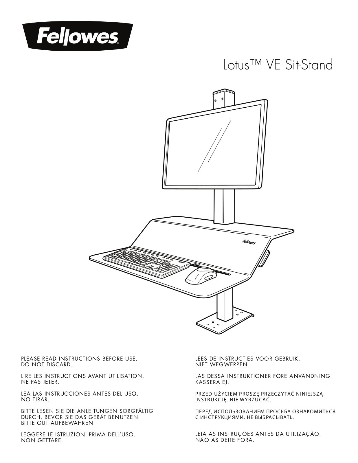 Fellowes Lotus VE Dubbele User manual