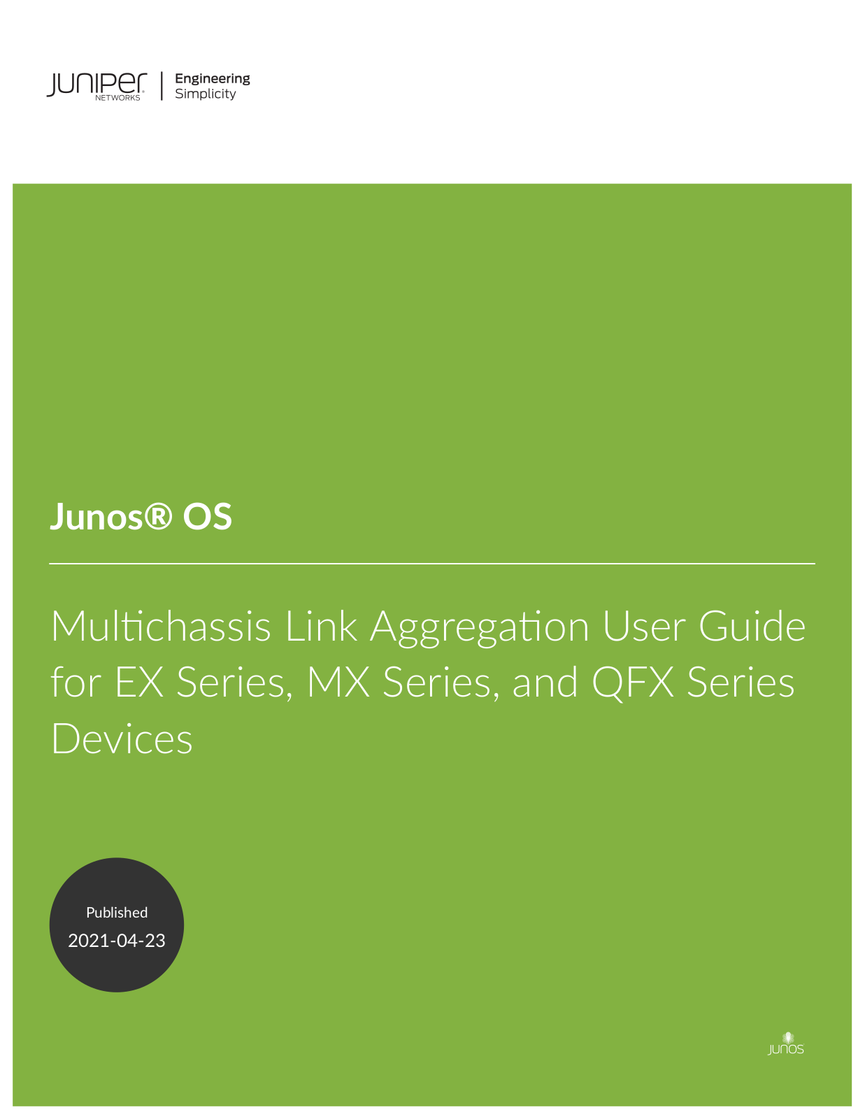 Juniper Multichassis Link Aggregation User Manual