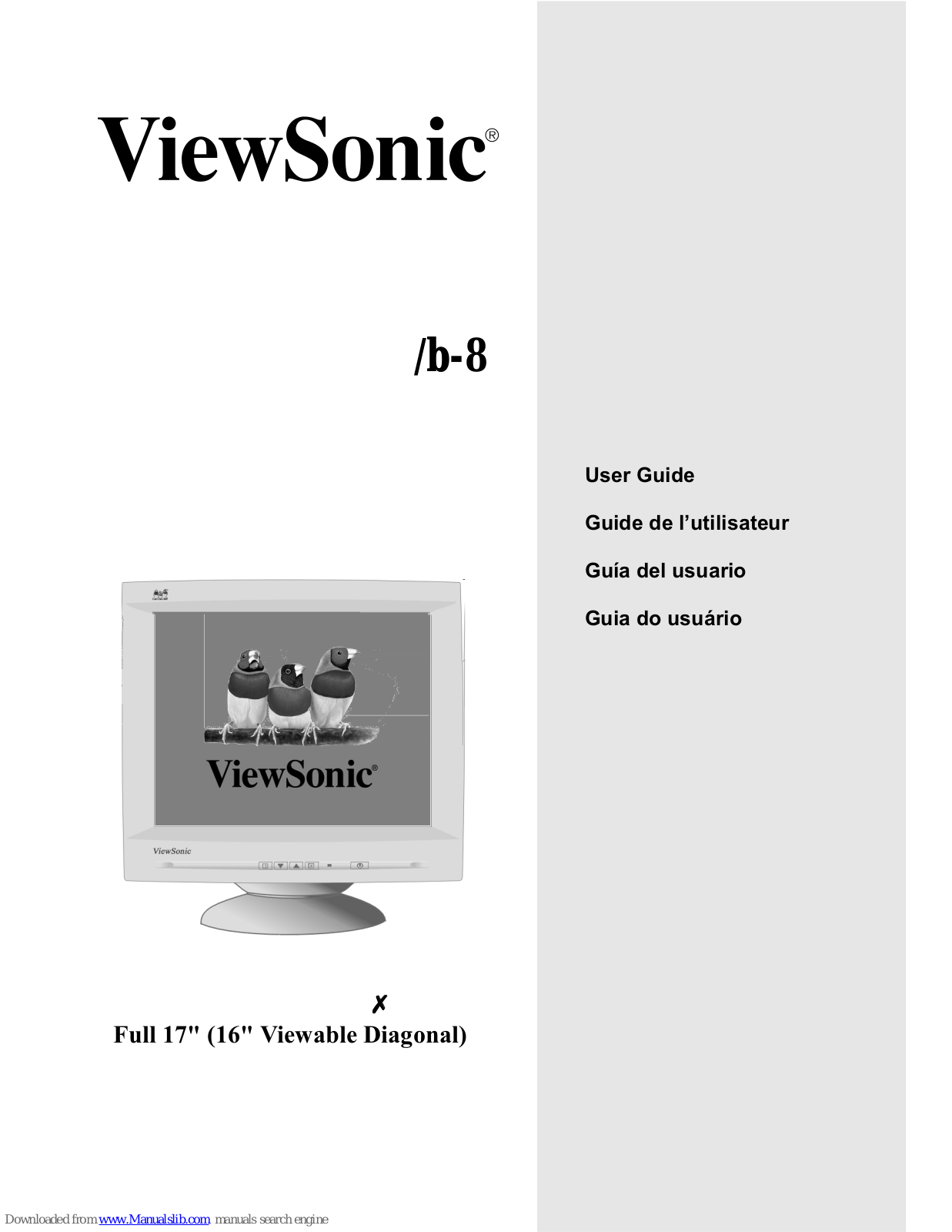 ViewSonic E70B, E70/b-8 User Manual