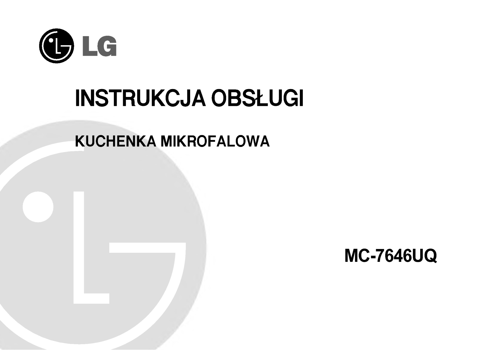 Lg MC-7646UQ User Manual