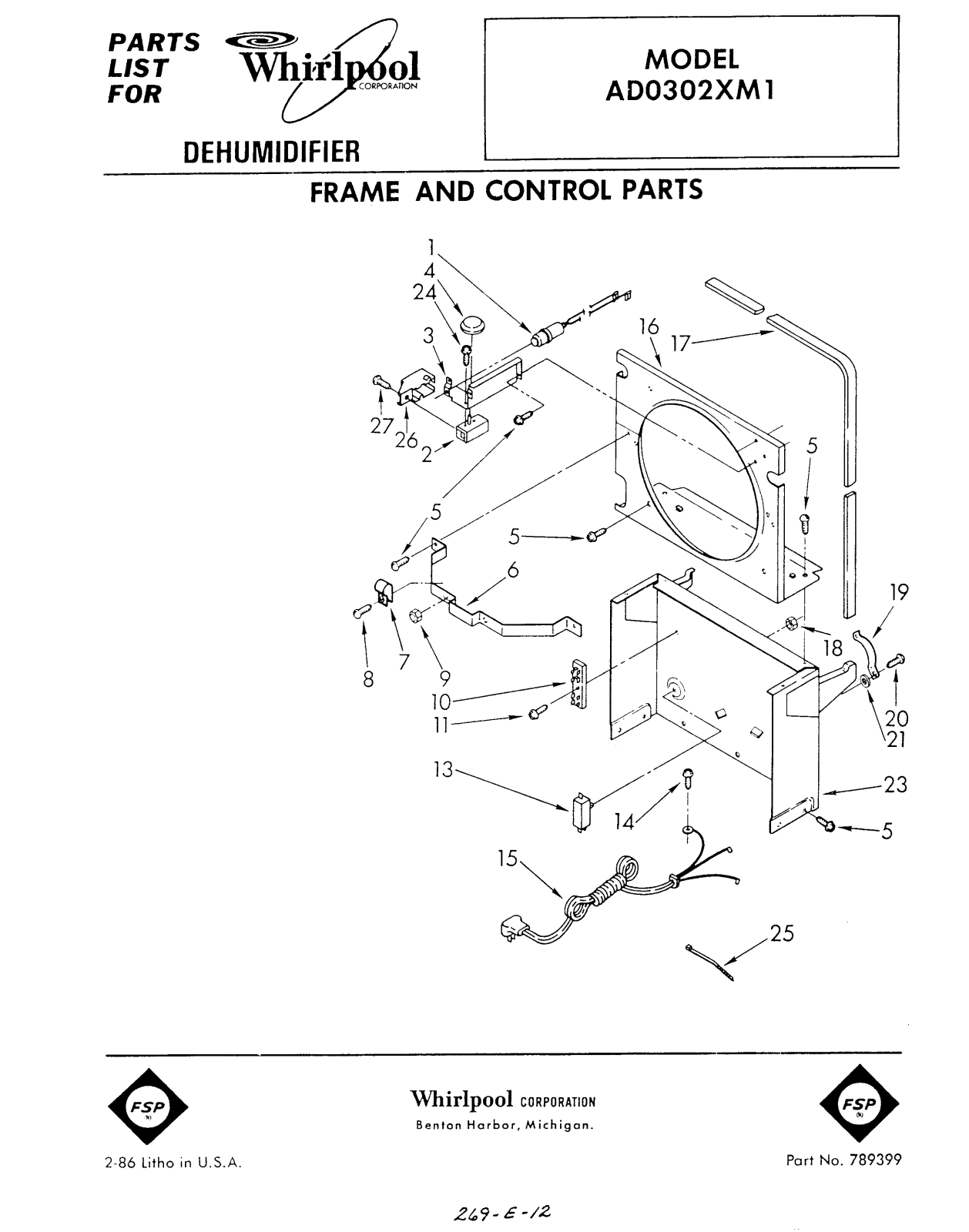 Whirlpool Ad0302xm1 Installation Template - ManualMachine.com