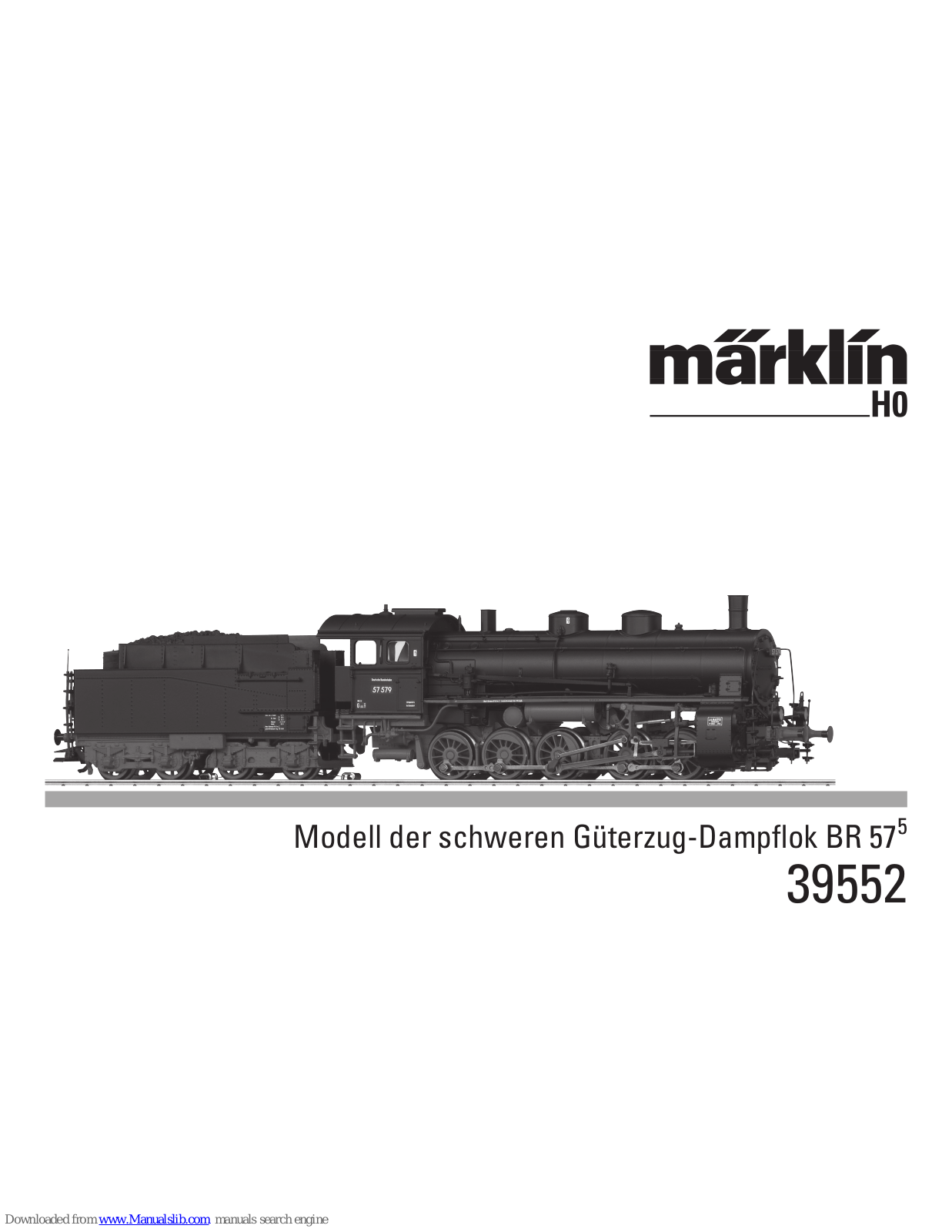 marklin 39552, 39551 User Manual - ManualMachine.com