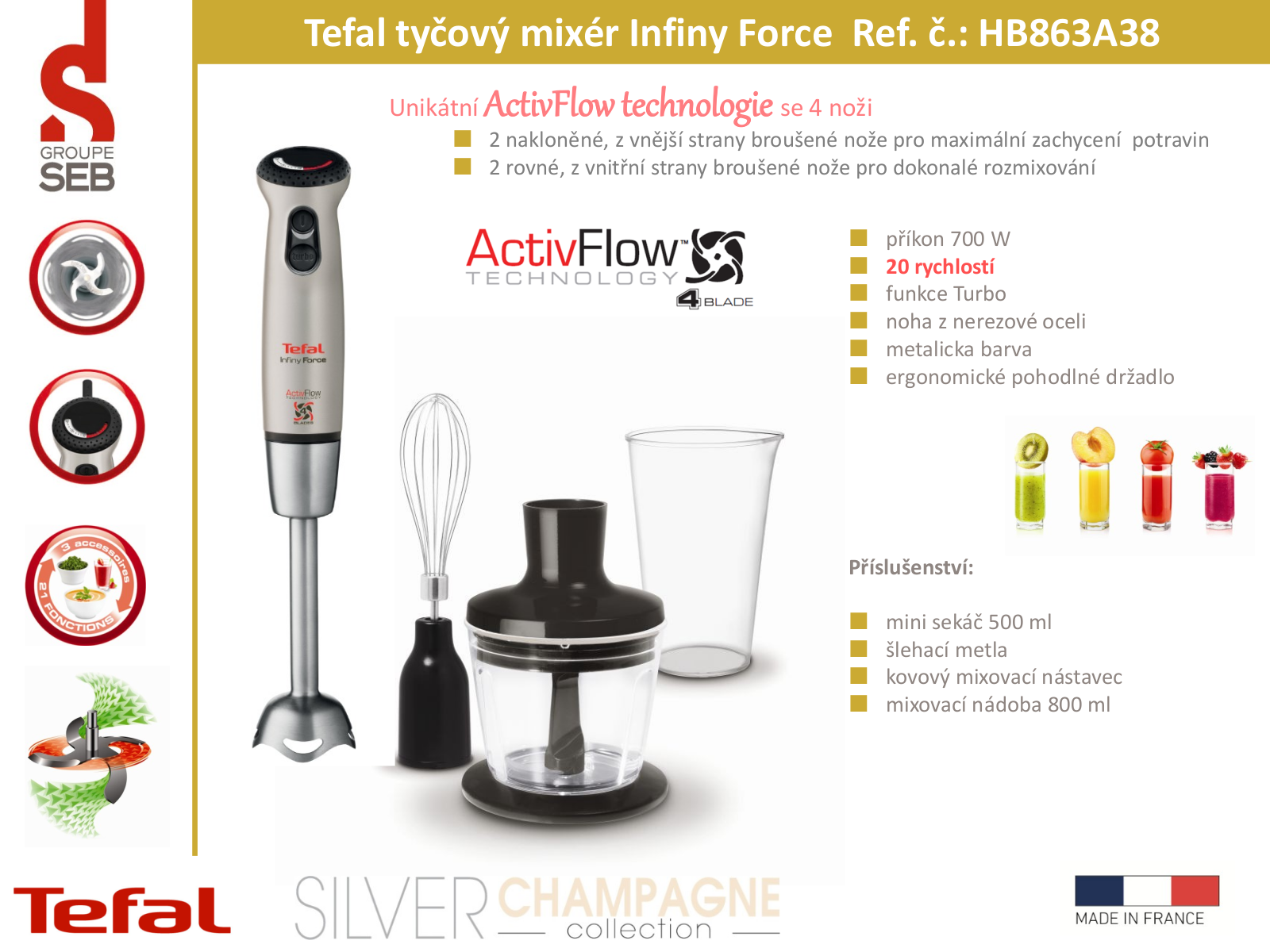 Tefal InfinyForce HB863A38 User Manual