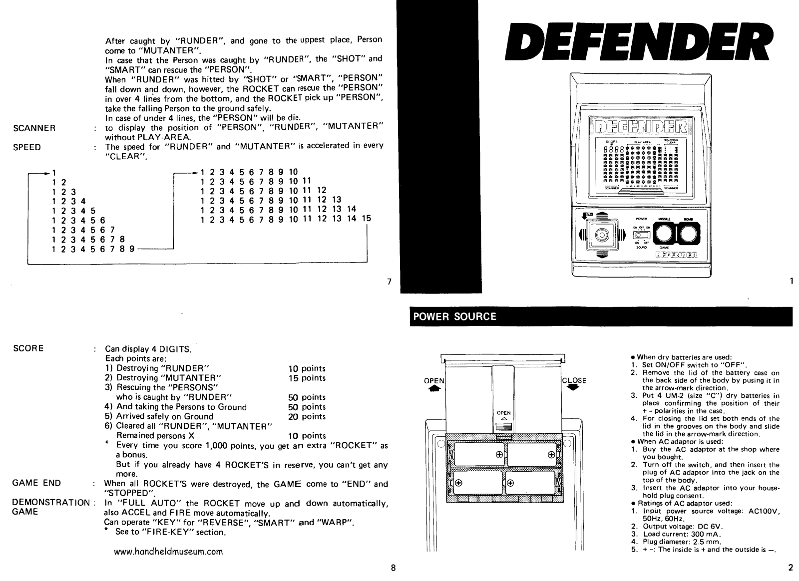 Gakken Defender User Guide