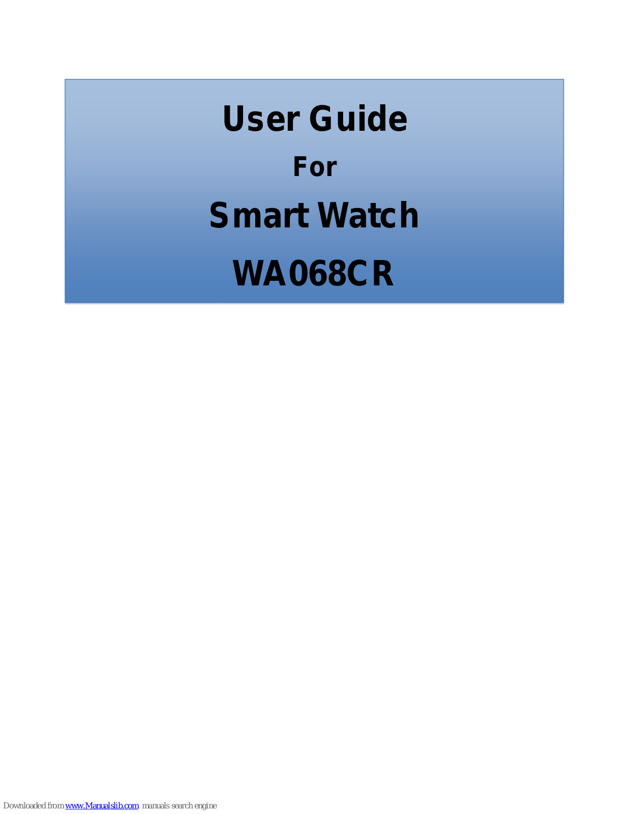 ECS WA068CR User Manual