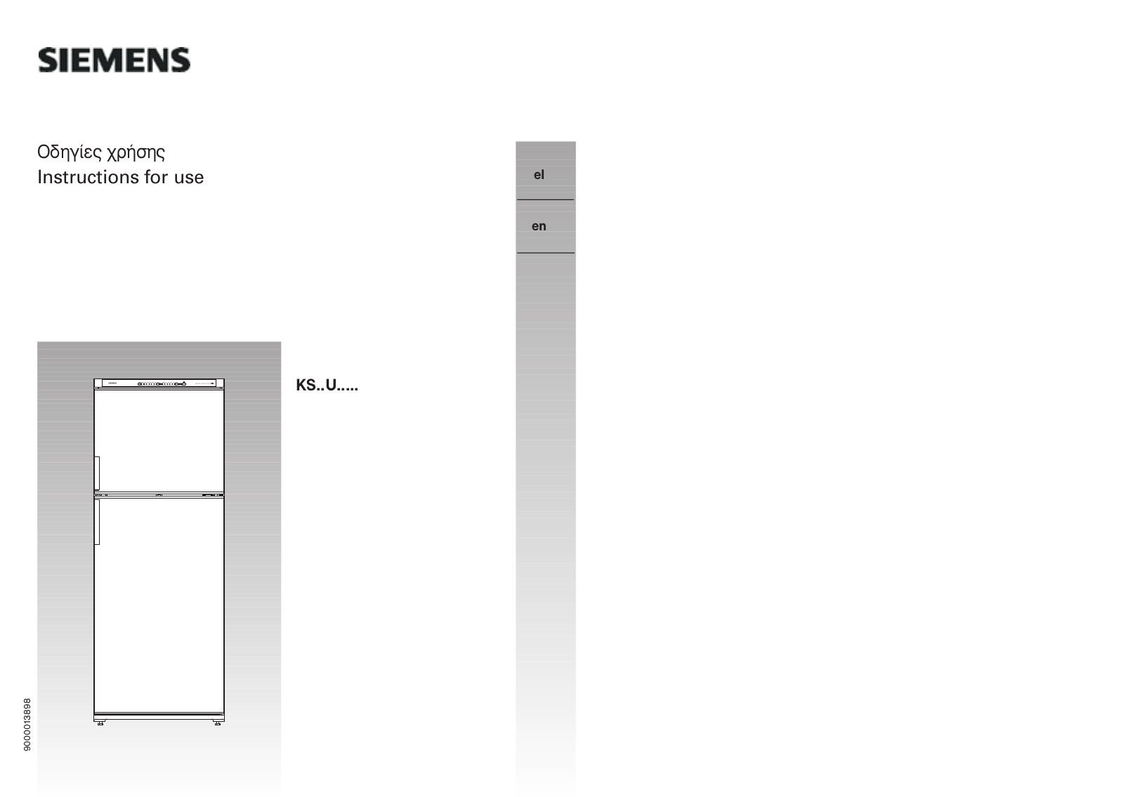 Siemens KS40U123GR User Manual