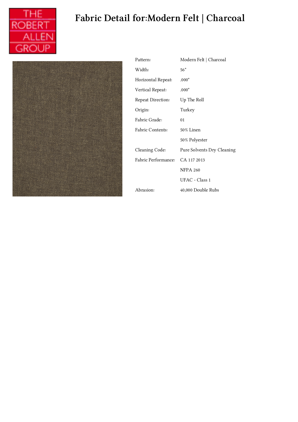 Robert Allen RALF1748 Specifications - ManualMachine.com