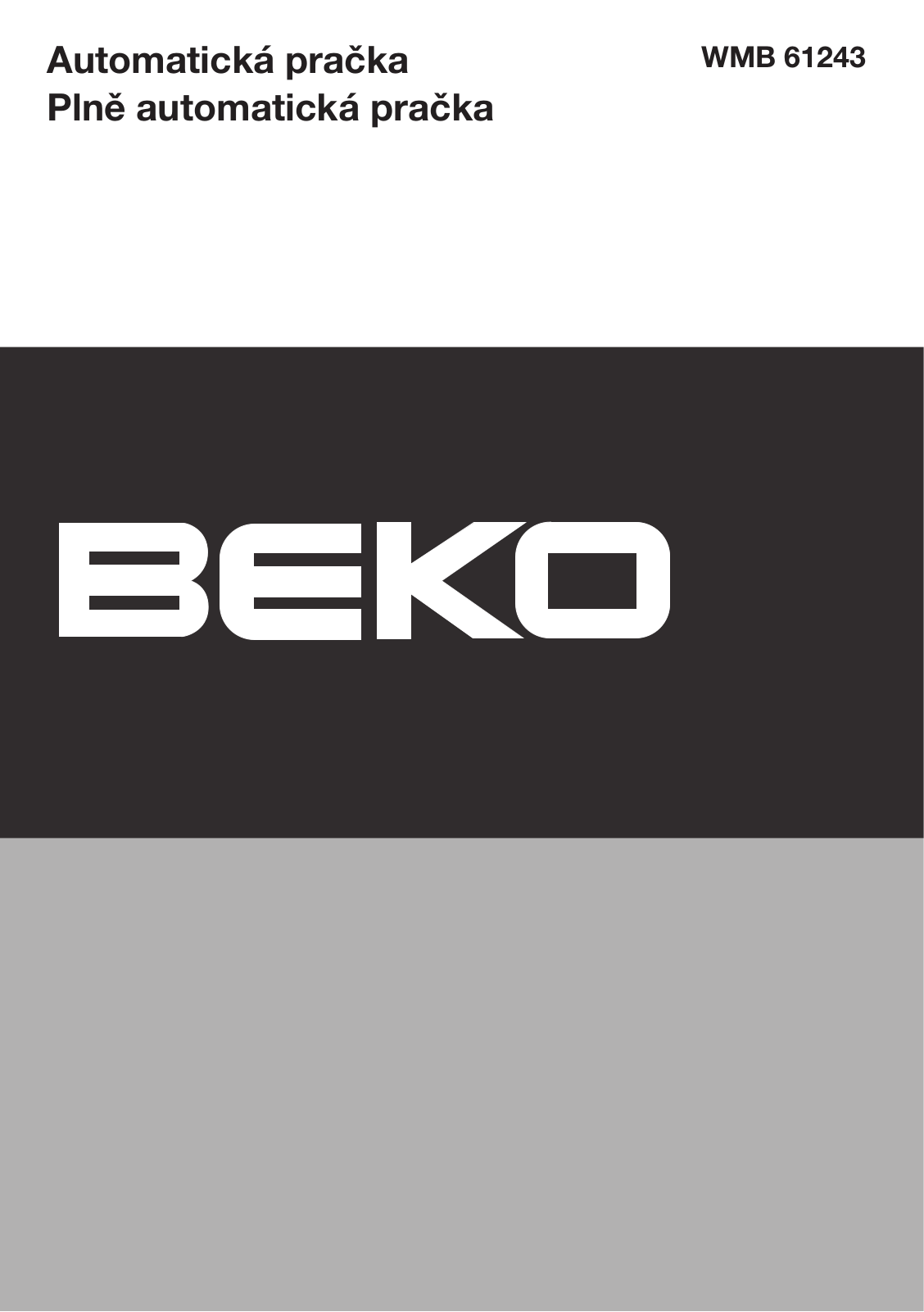 Beko WMB 61243 User Manual