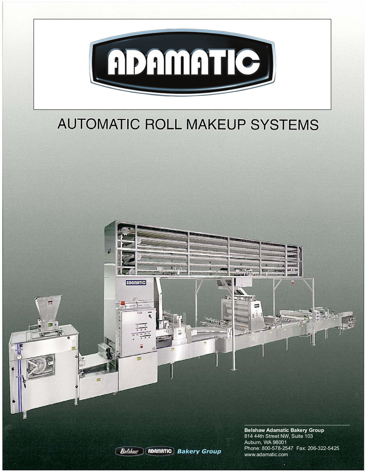 Adamatic Industrial Roll Line Specifications