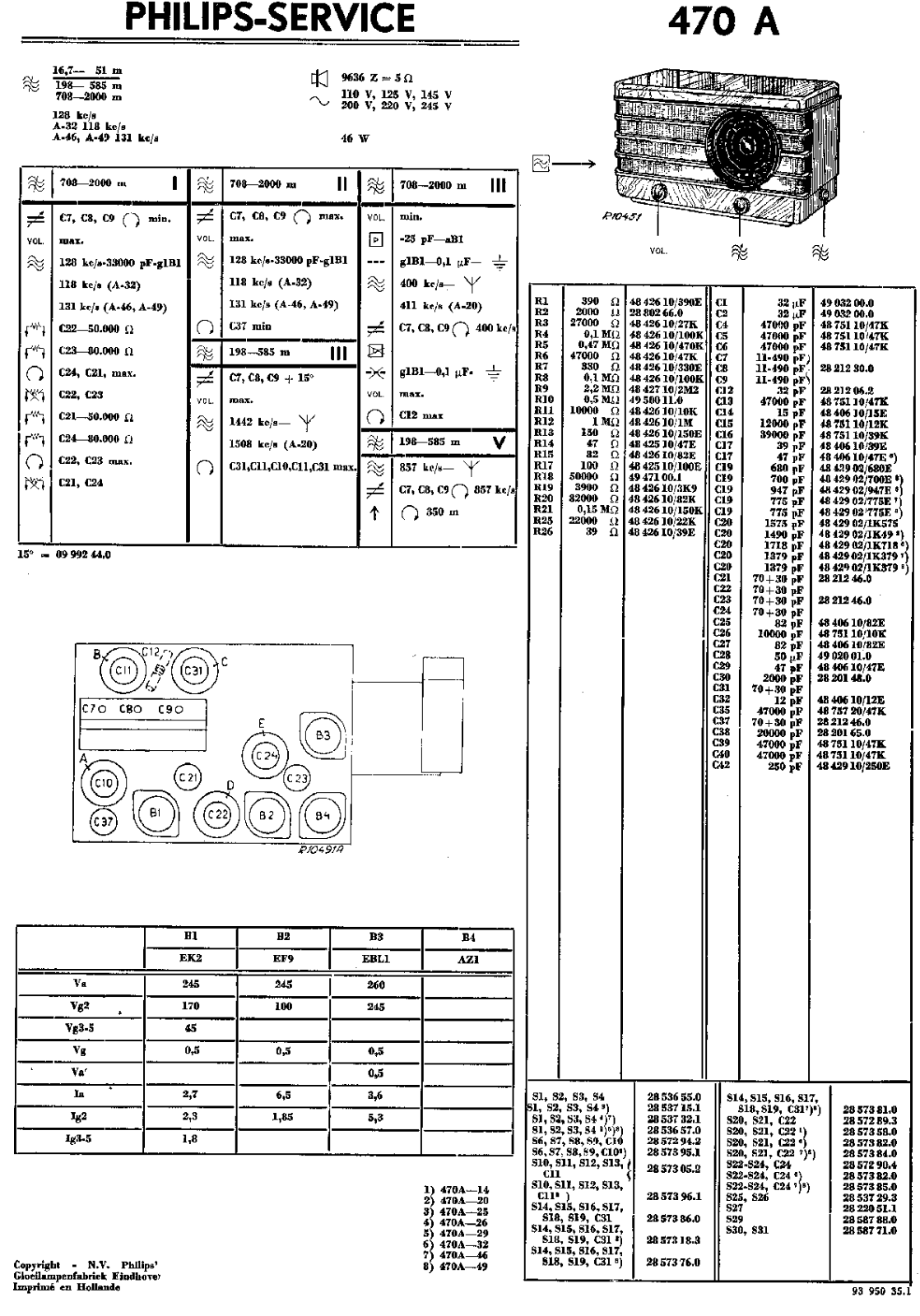 Philips 470-A Service Manual