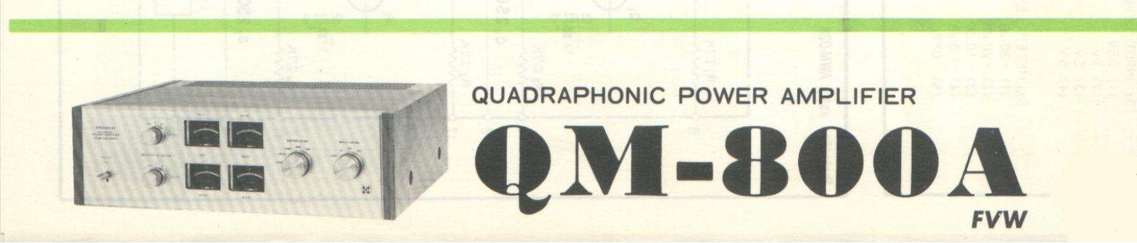 Pioneer QM-800-A Schematic