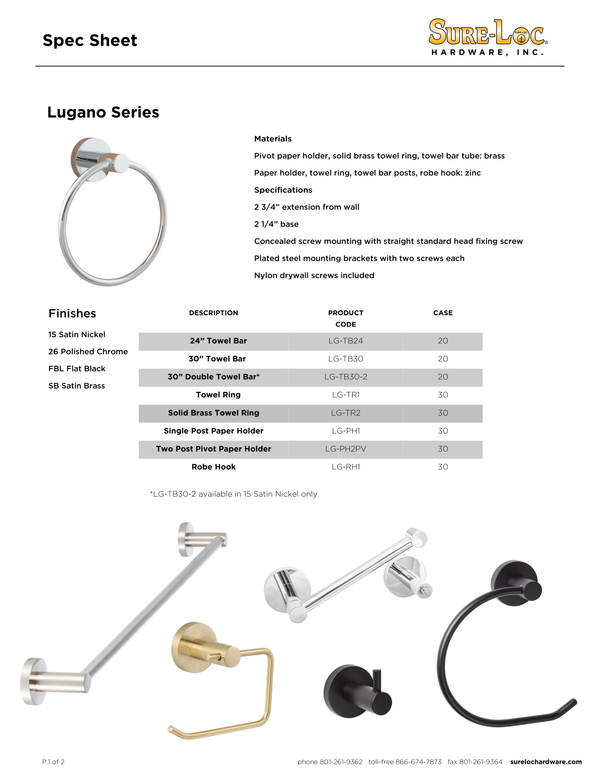 Sure-Loc Hardware SLOC1104 Specifications - ManualMachine.com