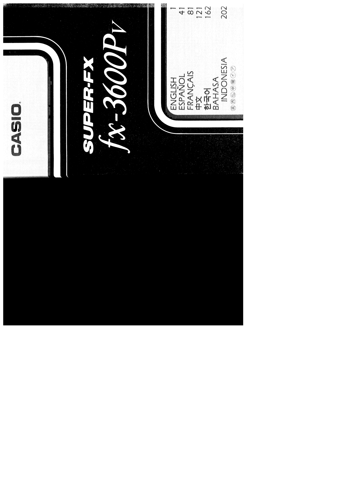 CASIO FX-3600PV User Manual