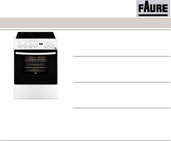 Faure FCV6530CWA product sheet