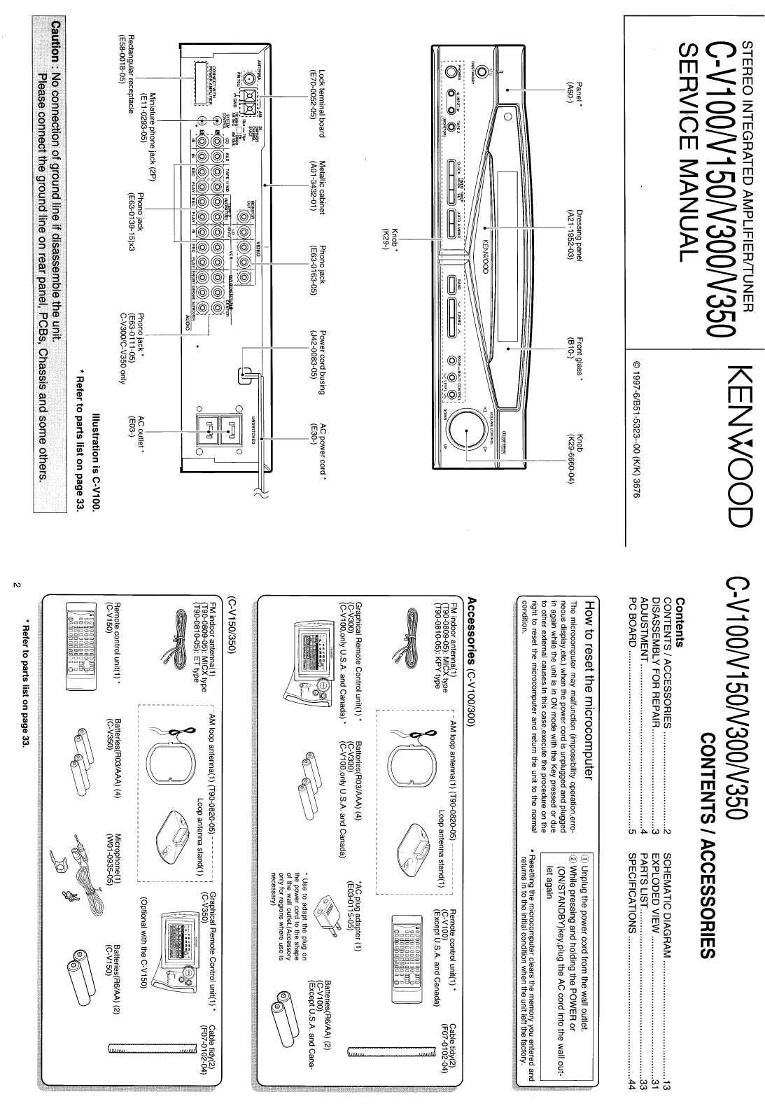 Kenwood CV-300-HU Service Manual