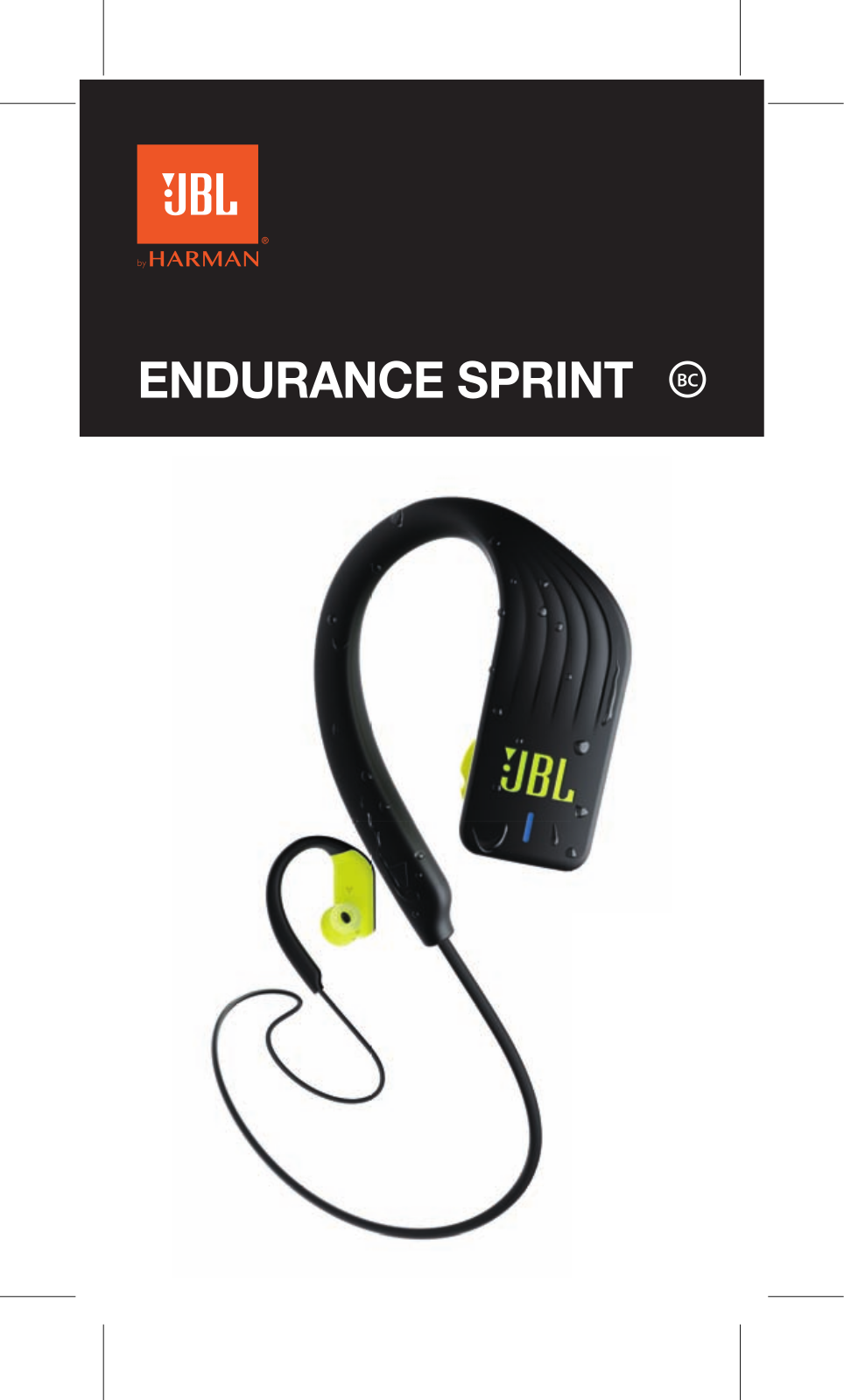 JBL Endurance SPRINT Zwart User manual