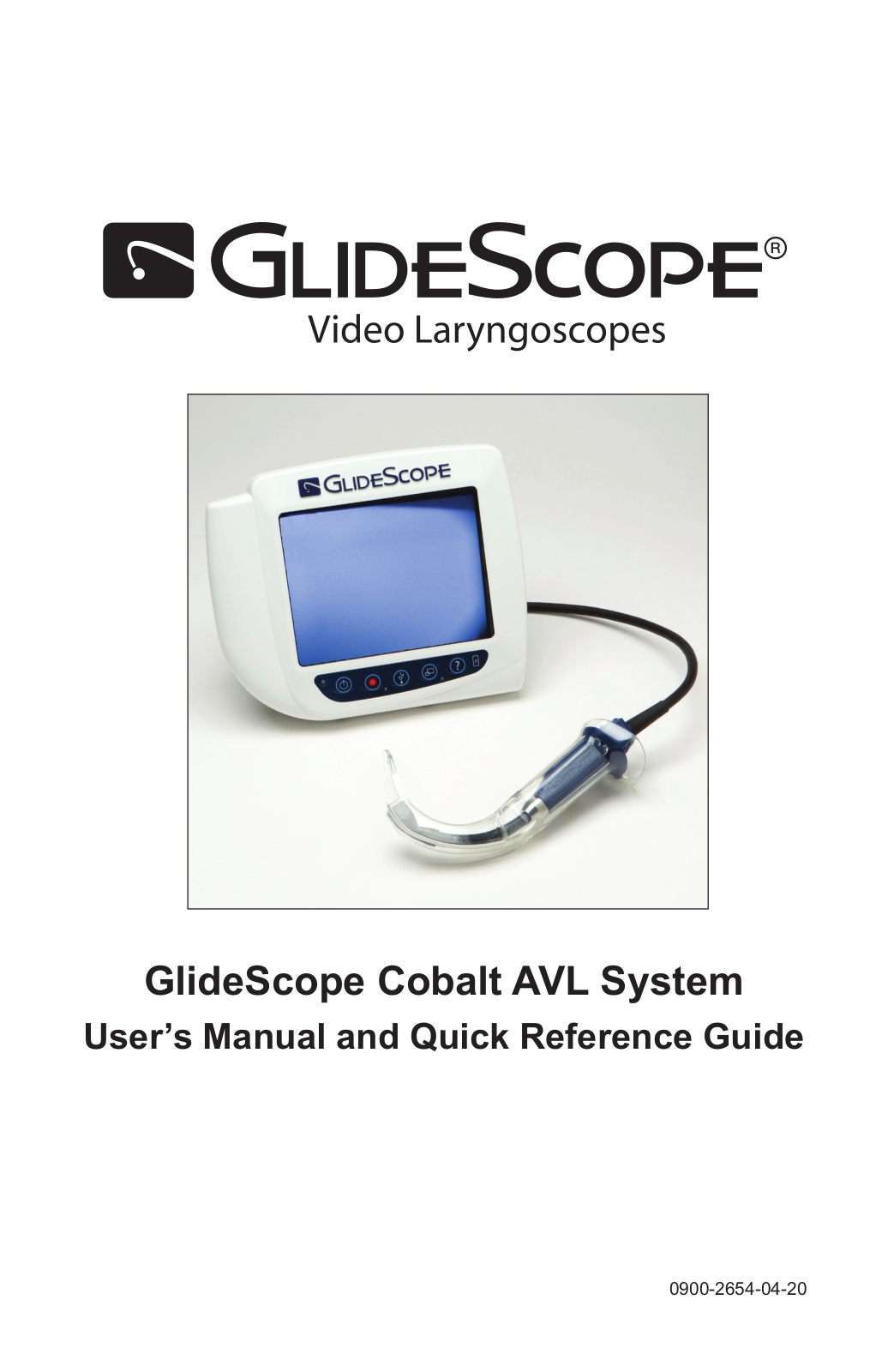 Verathon Glidescope AVL User manual