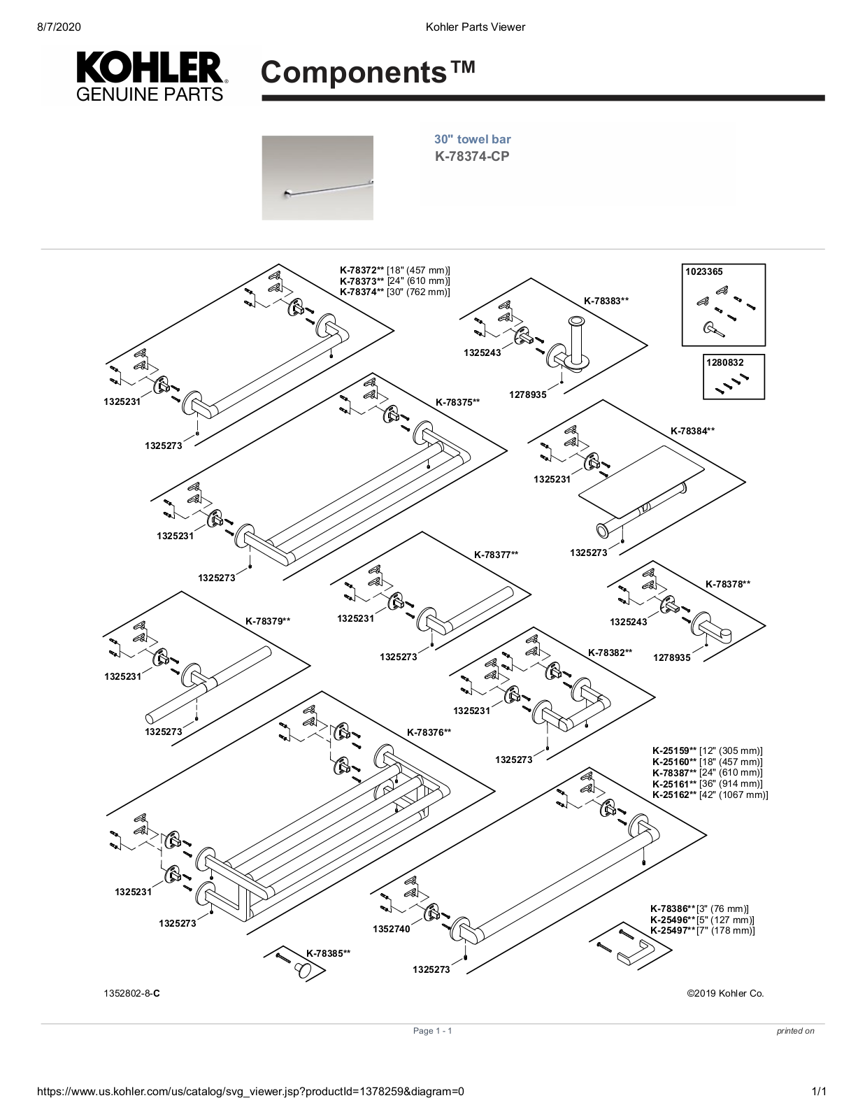 Kohler LBPR3617 Specifications - ManualMachine.com
