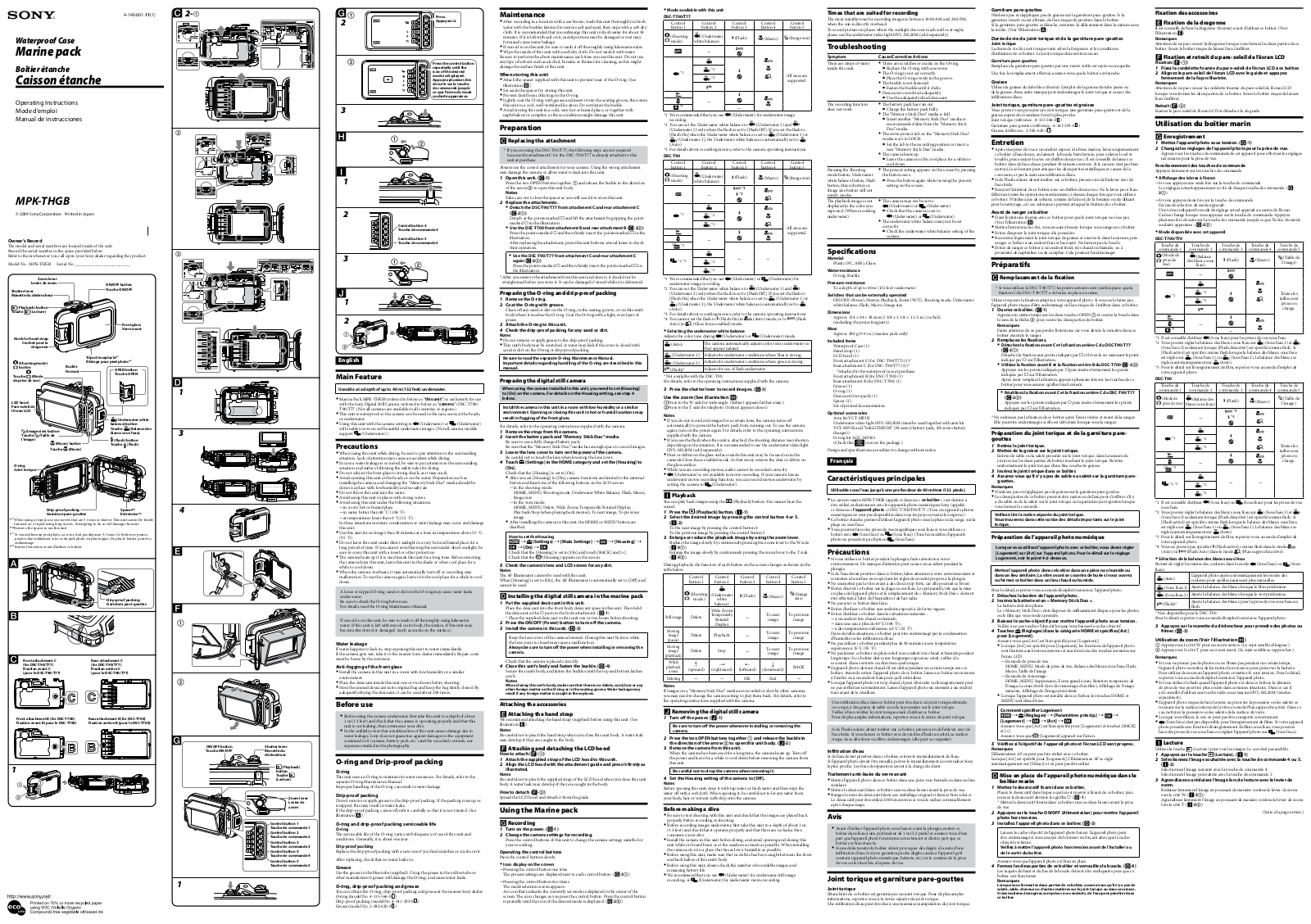 Sony MPK-THGB User Manual