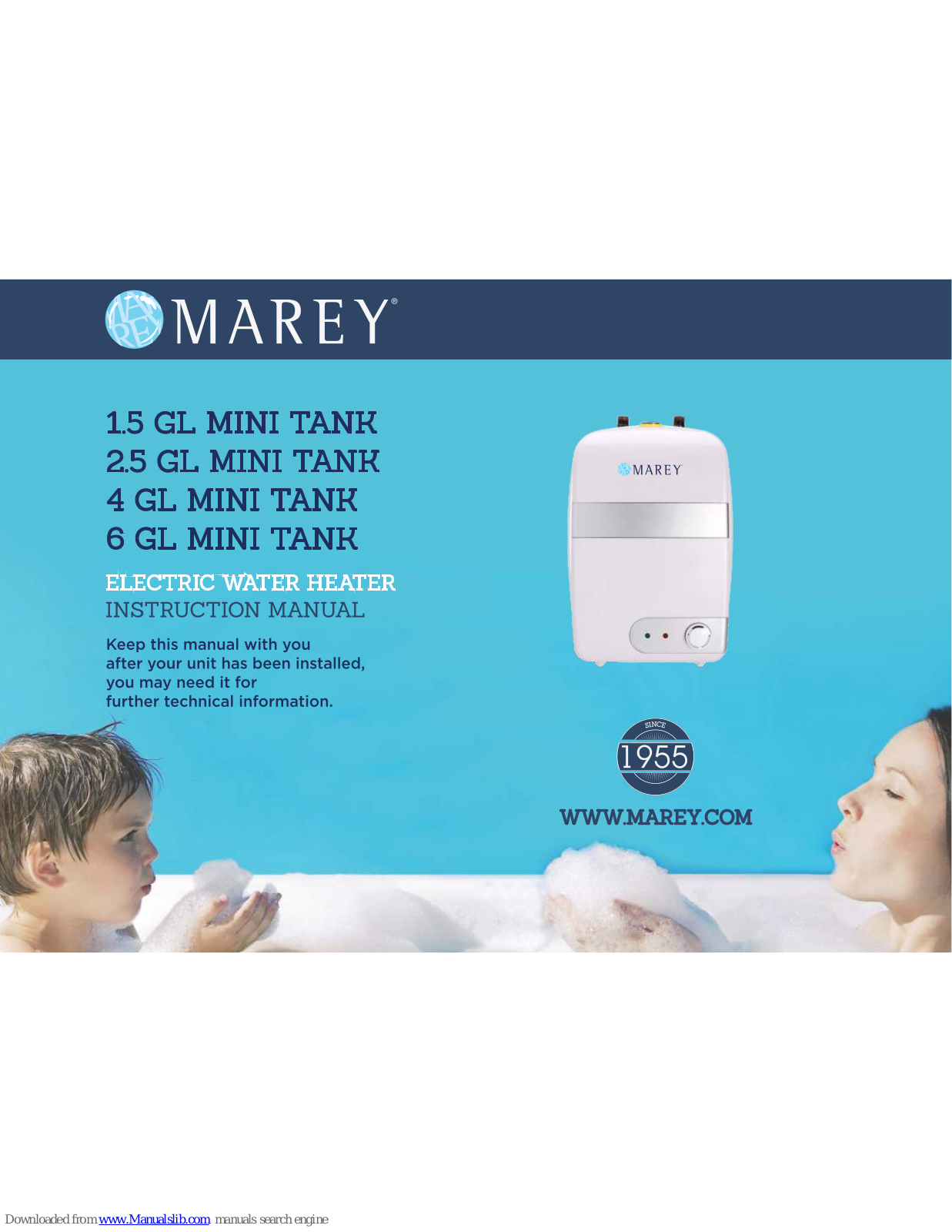 Marey 4 GL MINI TANK, 2.5 GL MINI TANK, 5 GL MINI TANK Instructlon Manual