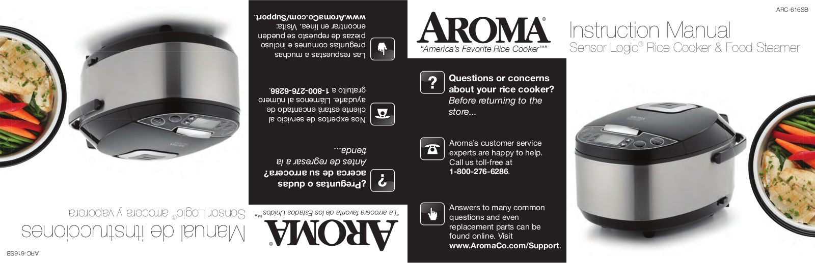 Aroma ARC-616SB Instruction Manual