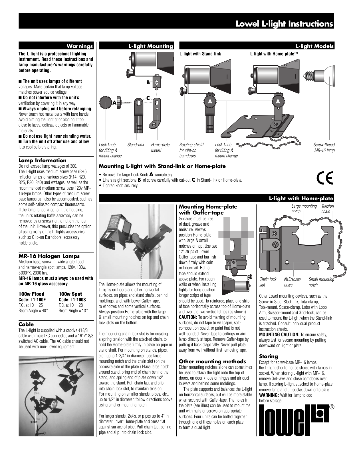 Tiffen Lowel L-light User Manual