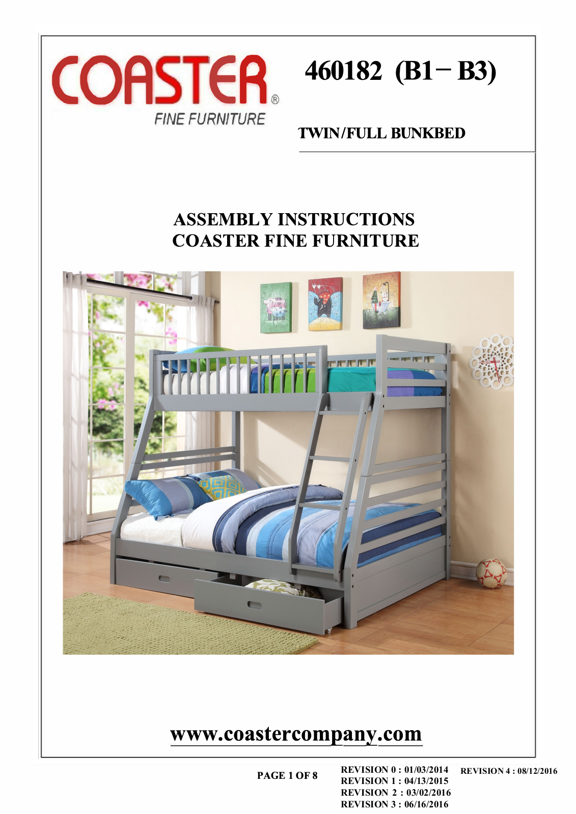 Coaster 460182 Assembly Guide - ManualMachine.com