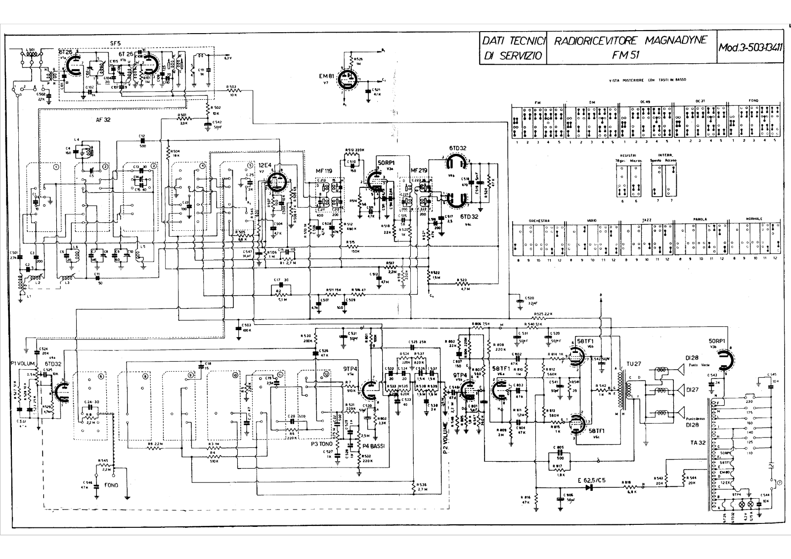 Magnadyne fm51 schematic