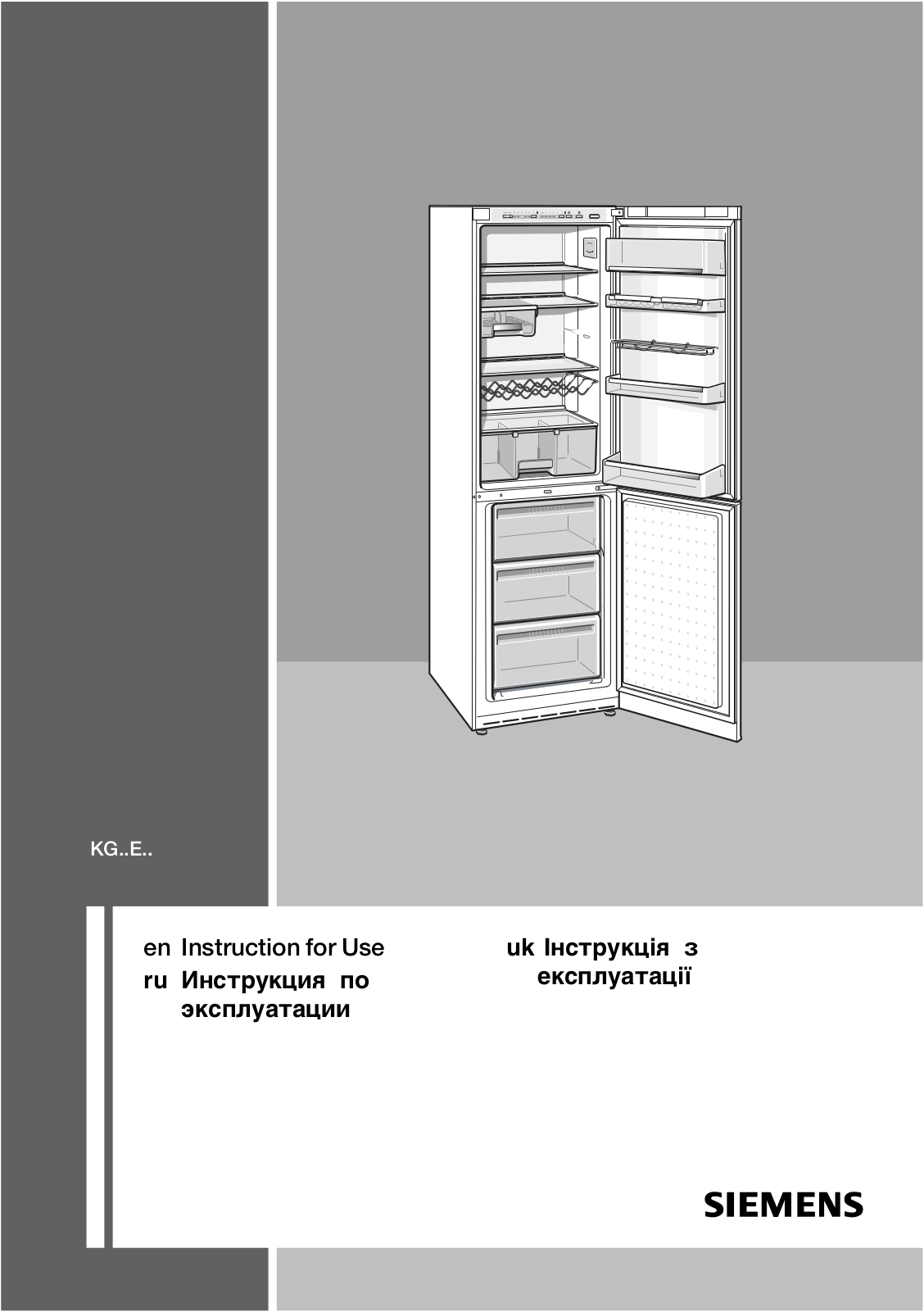 Siemens KG36EX45, KG39EX45, KG39EX35 User Manual