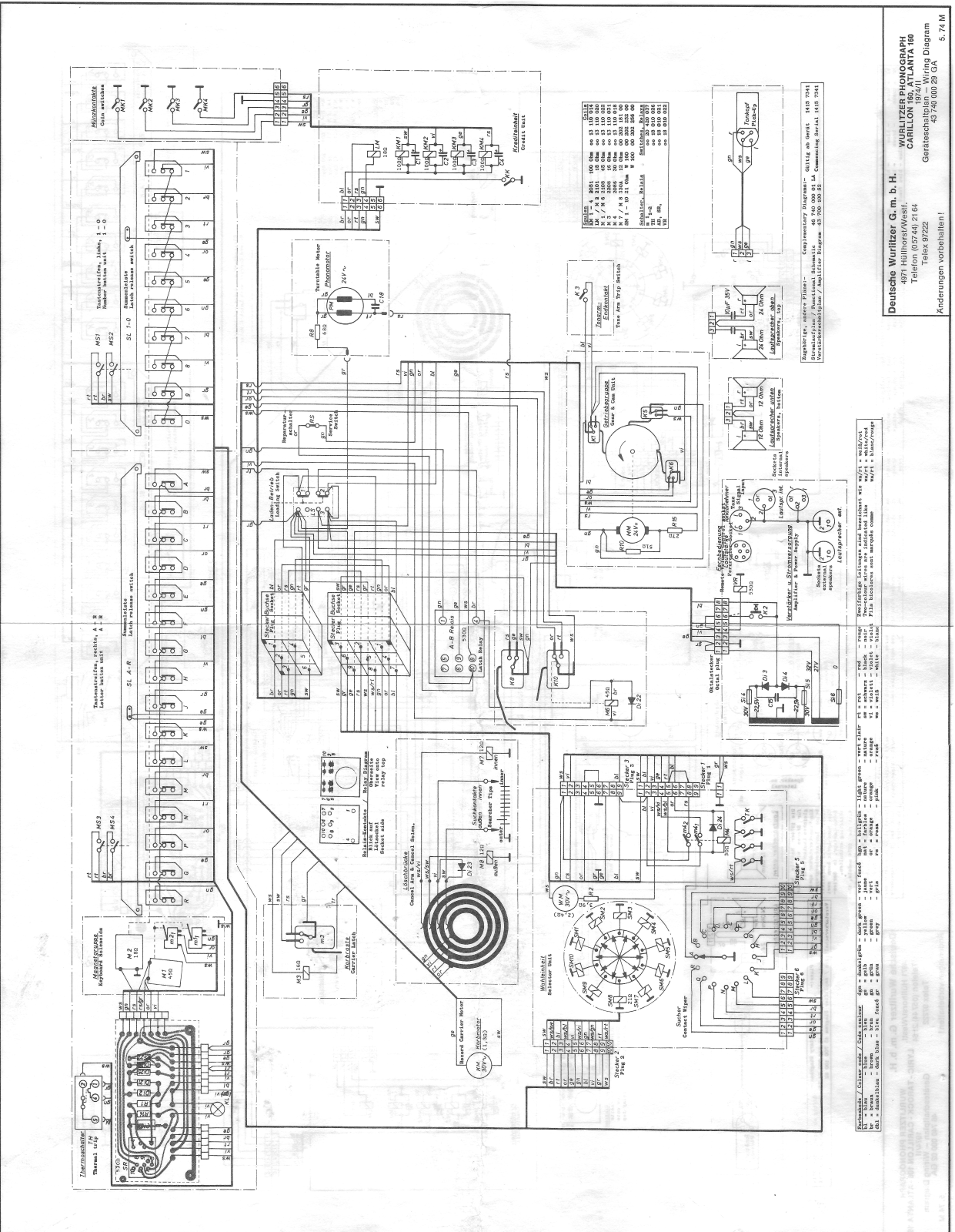 Wurlitzer Lyric Schematic